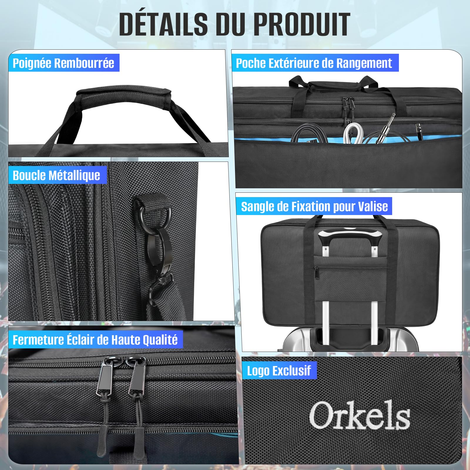 SUNDOY Sac DJ Antichoc pour Contrôleur DJ Compatible DDJ-FLX4 DDJ-400 DDJ-REV1