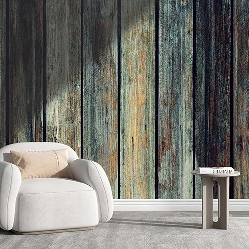 YANFENQI Peel and Stick Wallpaper Gothic Vintage Retro Papel Tapiz para Cocina Wood Texture Room Decor Liven Up Space (W) 31.5" X(H) 24"