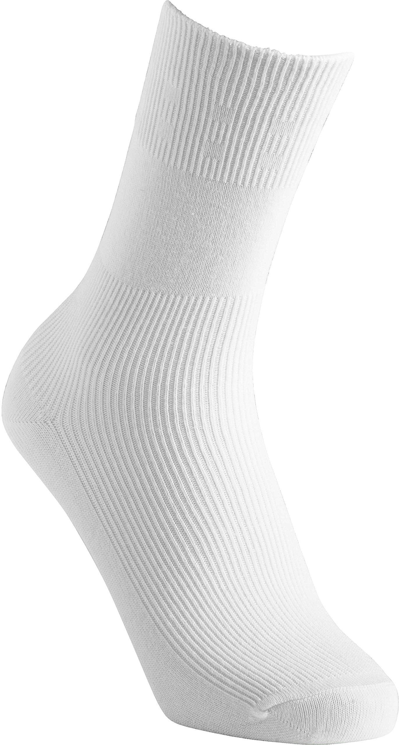 Cosyfeet Unisex White Extra Roomy Cotton‑Rich Softhold® Seam‑Free Socks - M