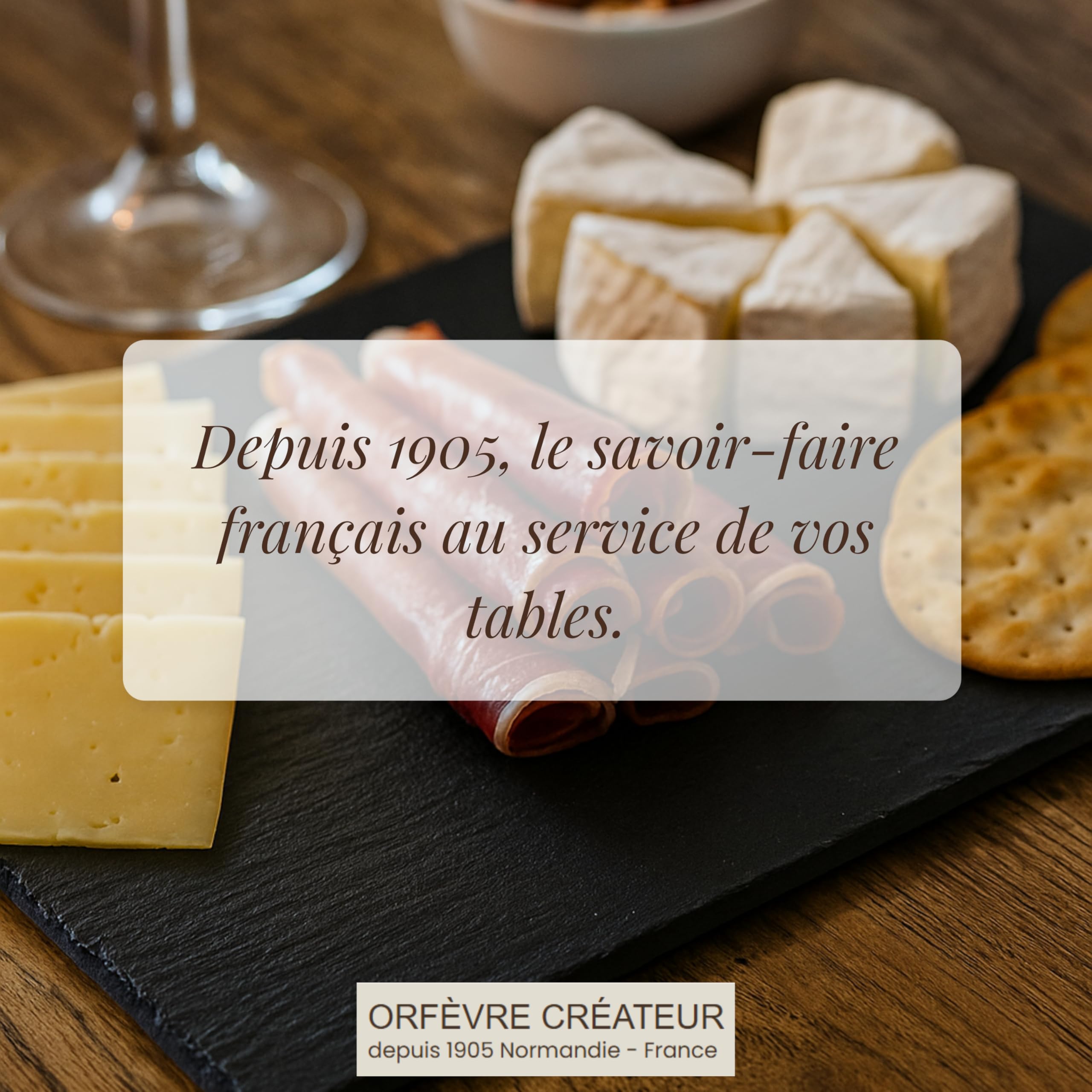 Lebrun Couverts - Lot de 4 Assiettes Ardoise Rectangulaire - Parfait pour vos Planches Apéro ou vos Plateaux de Fromages et Charcuterie - Plateau Apéritif et Tapas - 30 x 20 cm