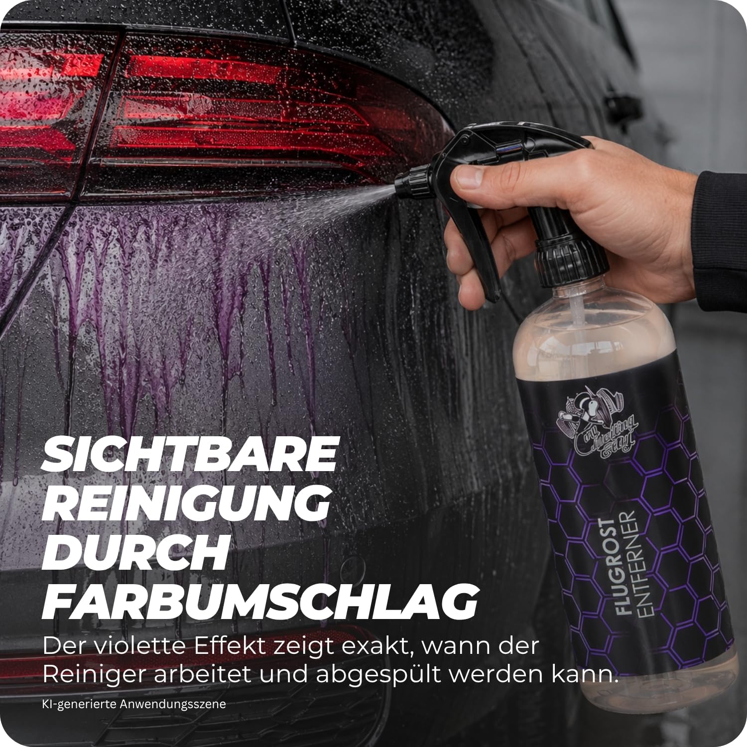 Flugrostentferner 10L - Entfernung von Flugrost & Metallpartikeln - pH-neutral & materialschonend - Für Lack, Glas & Felgen