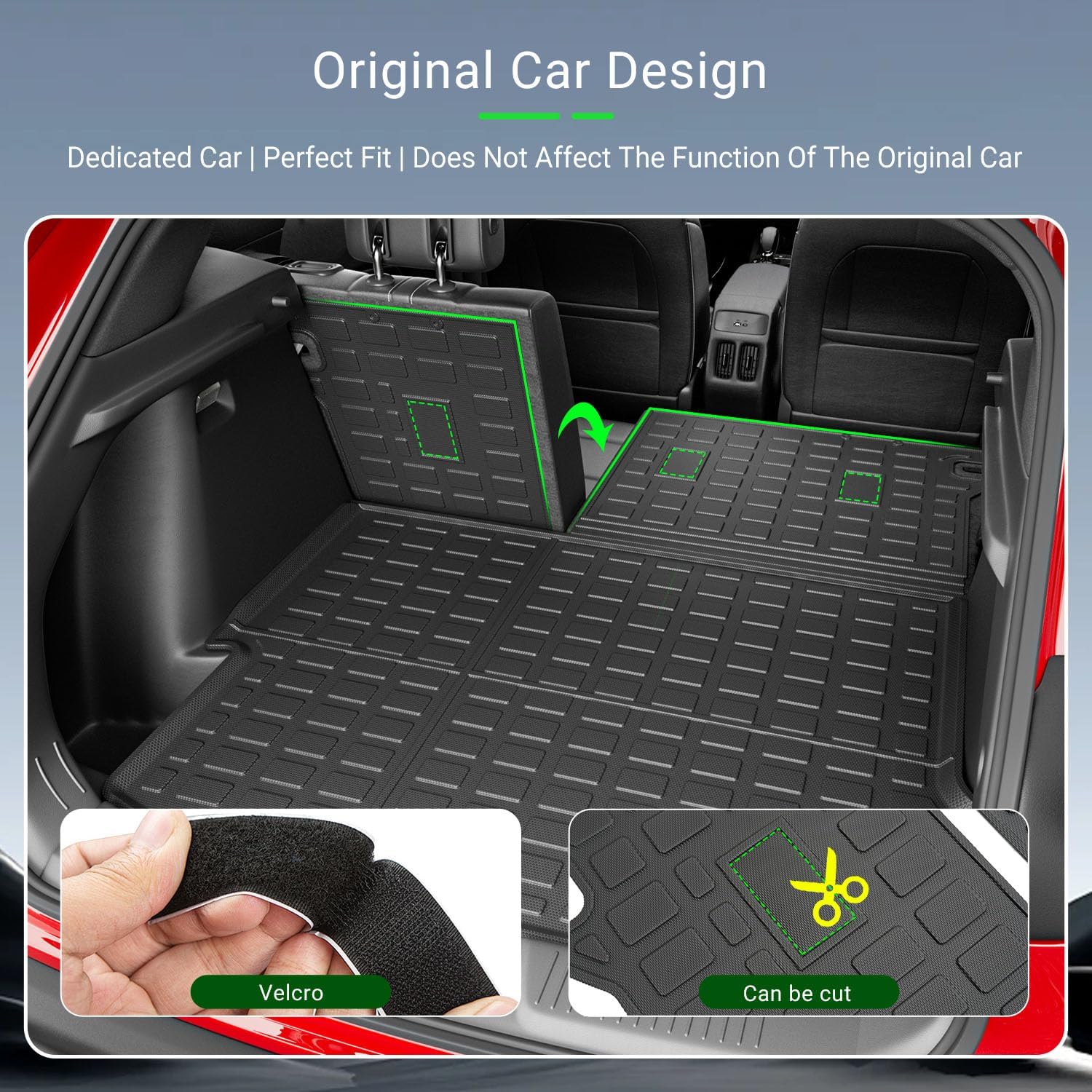 Floor Mat Compatible with 2024-2026 Chevy Trax Buick Envista Trunk Mat Backrest Cargo Liner Floor Liner Replacement for 2024-2026 Chevy Trax Accessories - Image 2
