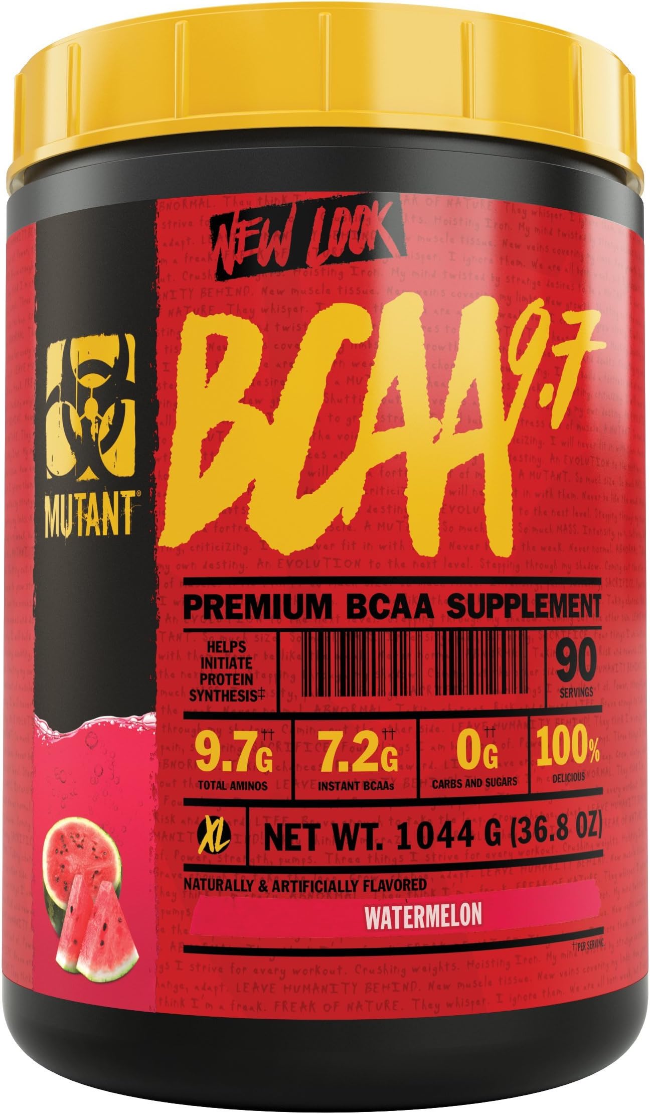 Mutant BCAA 9.7 Supplement BCAA Powder with Micronized Amino Energy Support Stack - 1044 g - Watermelon