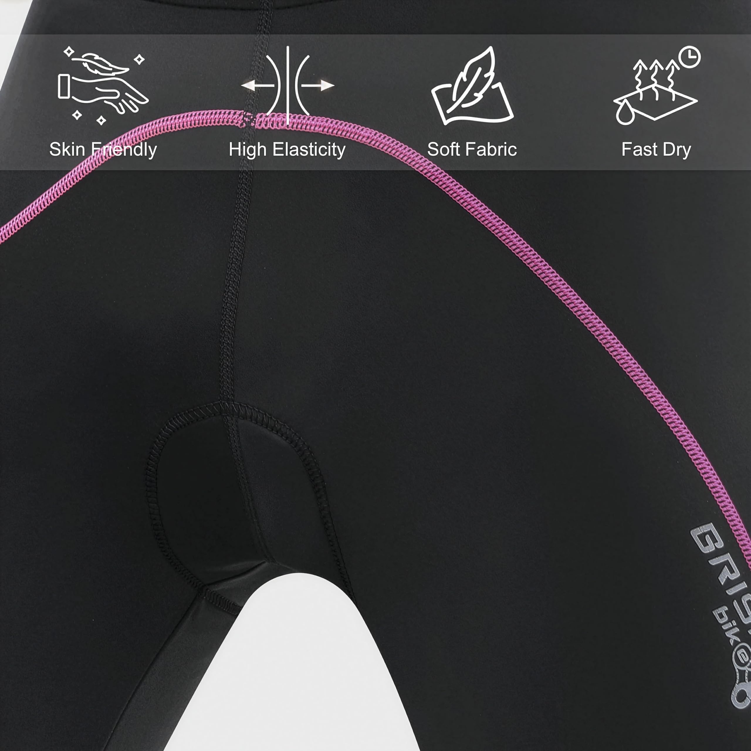 Brisk Bike Donne Collant Ciclisti Termici Pantaloncini Lunghi Leggings Biciclette Collant da Bicicletta Imbottiti