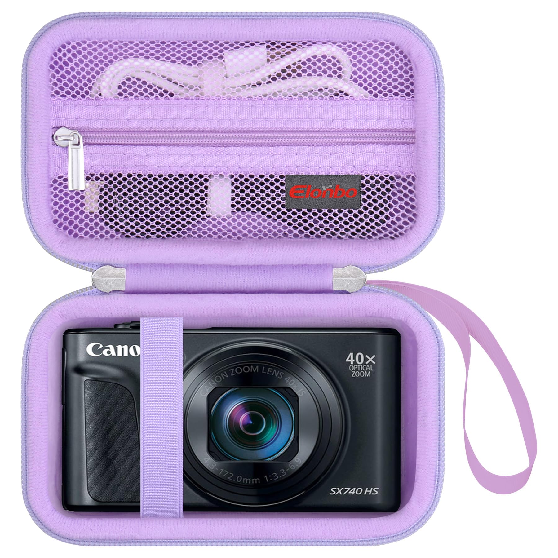 Elonbo Carrying Case for Canon Powershot SX740 HS/ SX730 HS/SX720 HS Camera