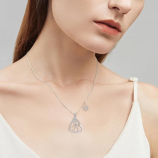 ⛸️ Ice Skating Necklace: Sterling Silver Charm for Skaters, Athletes & Art Lovers
