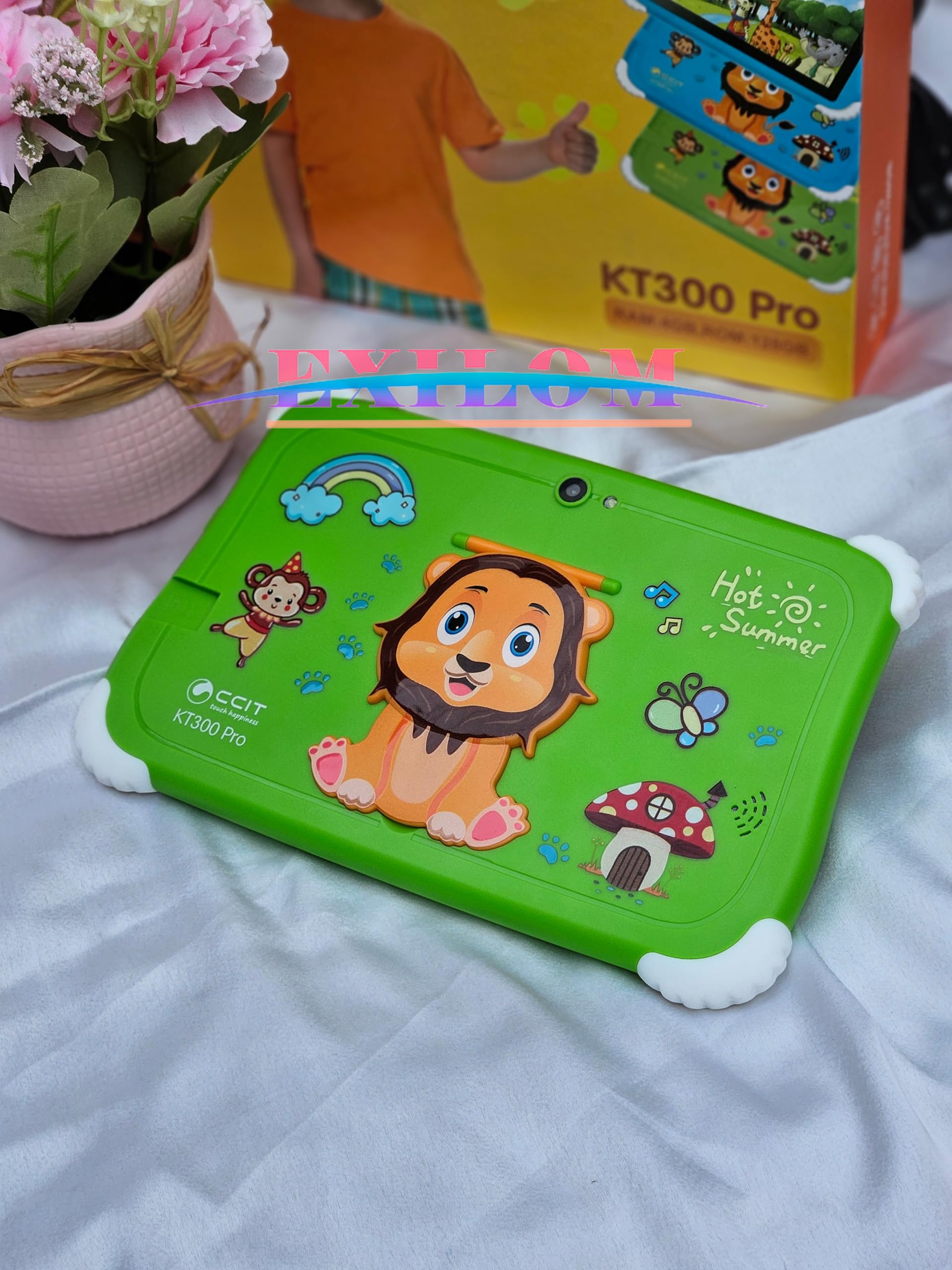 Kids Tablet, 7 inch Android Tablet for Kids, 4GB RAM 128GB ROM Quad-Core Toddler Tablet with Shockproof Case, Bluetooth, WiFi, Parental Control, 200M+500M Dual Camera, GPS, Games, kids learning tablet 4