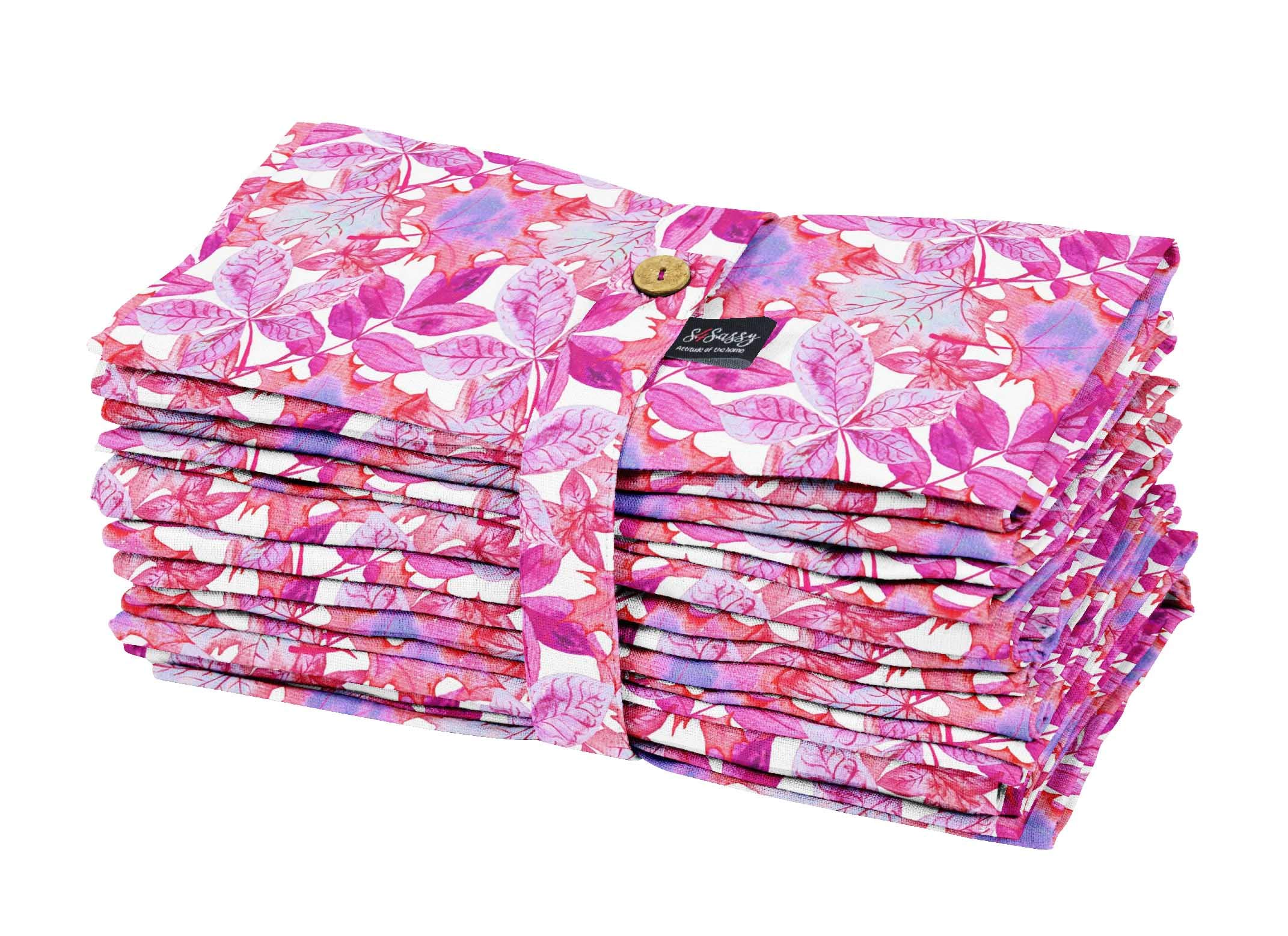 Serviettes de cocktail 18x18 coton doux lavables pour repas de fêtes