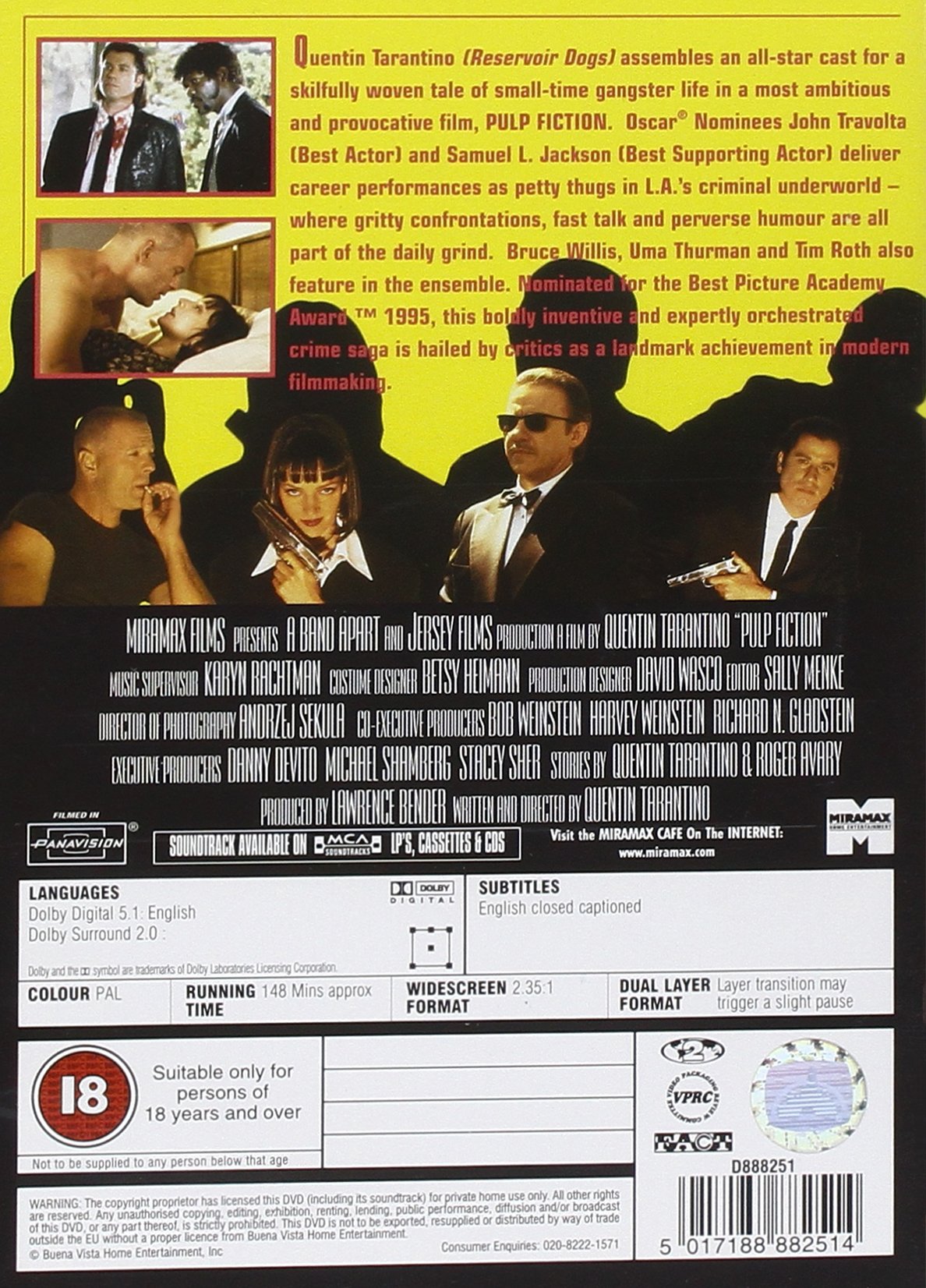 Pulp Fiction [Edizione: Regno Unito]