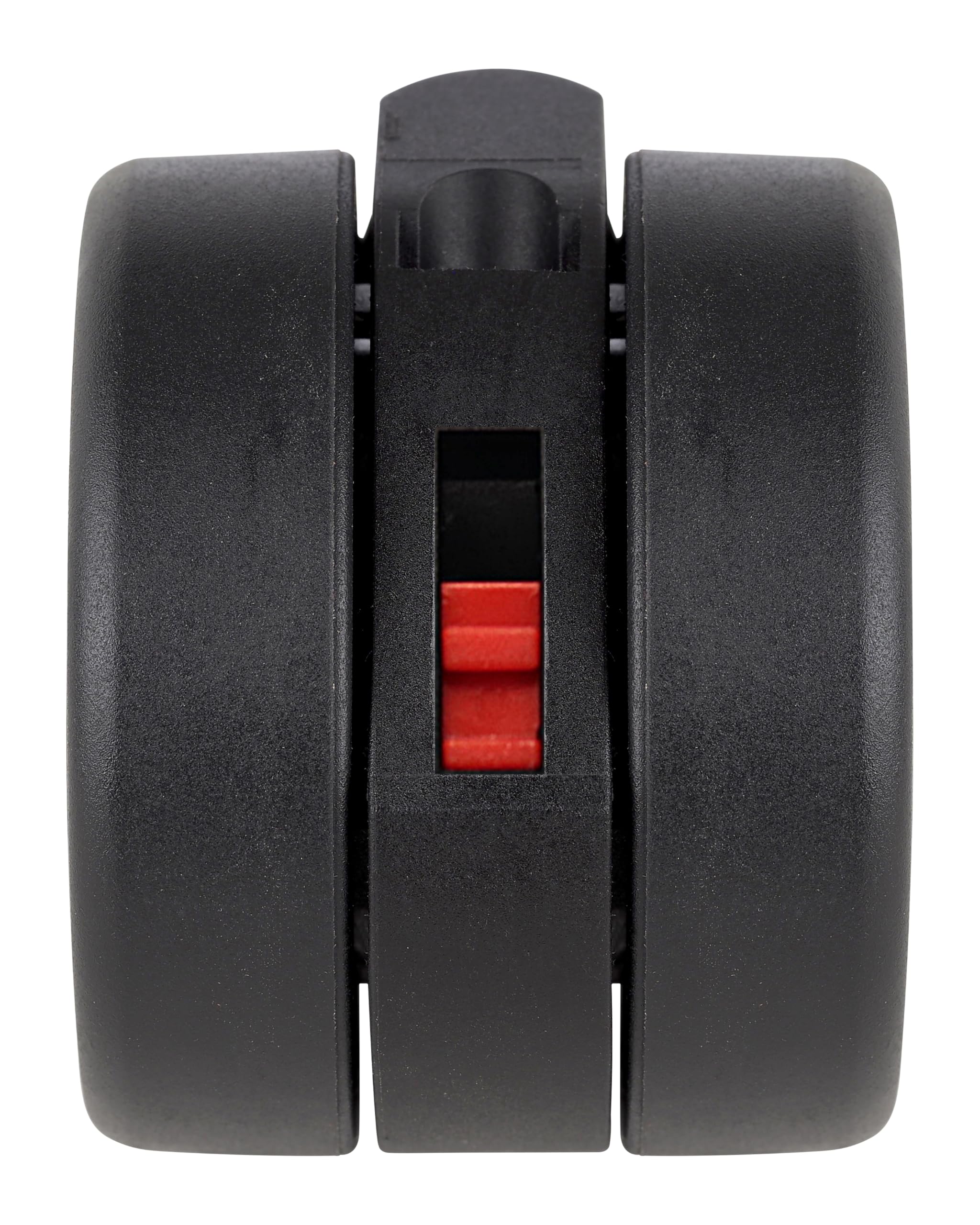 Dörner + Helmer Design Stuhlrollen, 5er-Set, 65mm x 43mm, 240kg Tragkraft, 47mm x 47mm Platte, Kunststoff, Schwarz