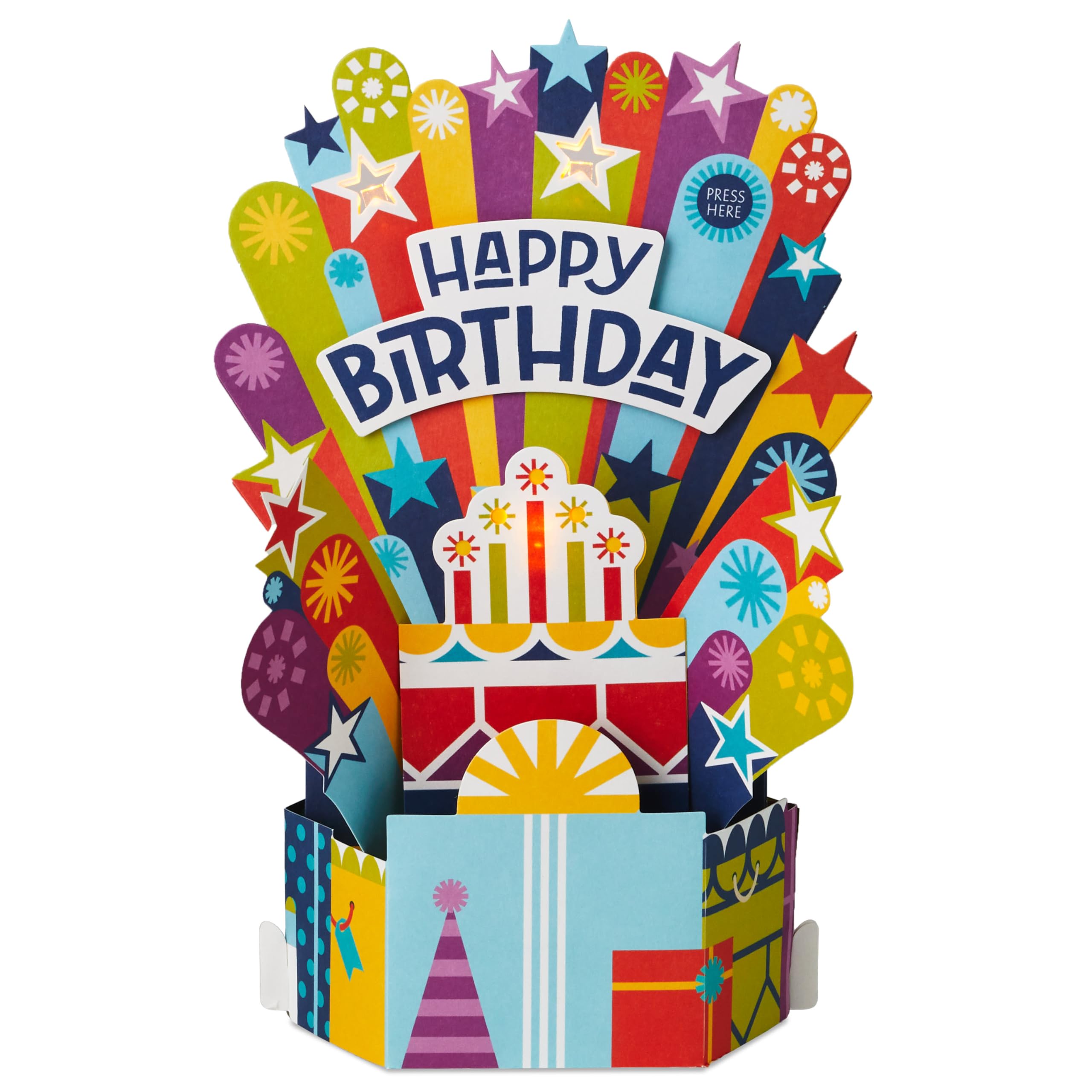Hallmark Paper Wonder Pop Up Birthday Card with Music (Birthday Cake, Happy by Pharell Williams)