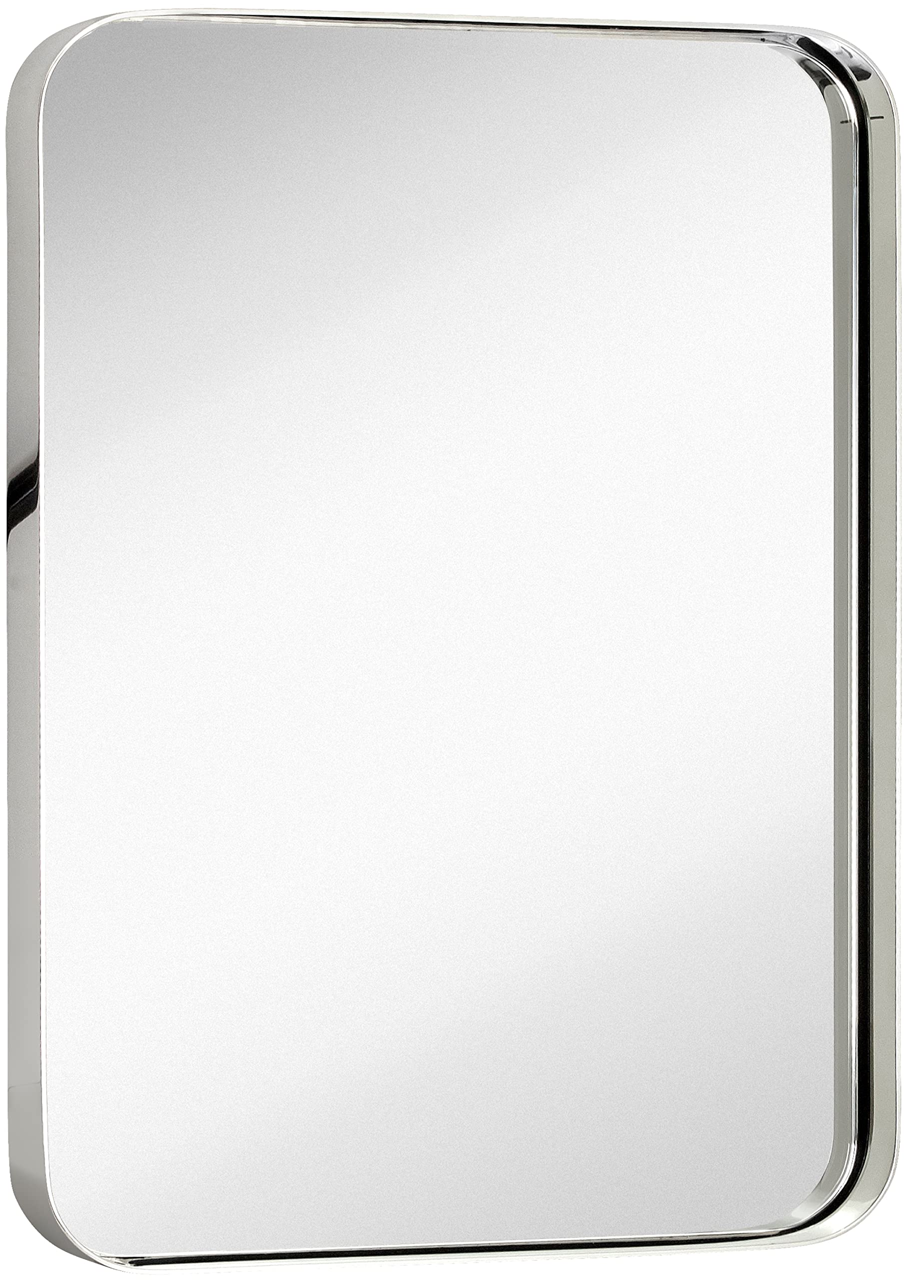 Hamilton Hills Contemporary Polished Metal Wall Mirror
