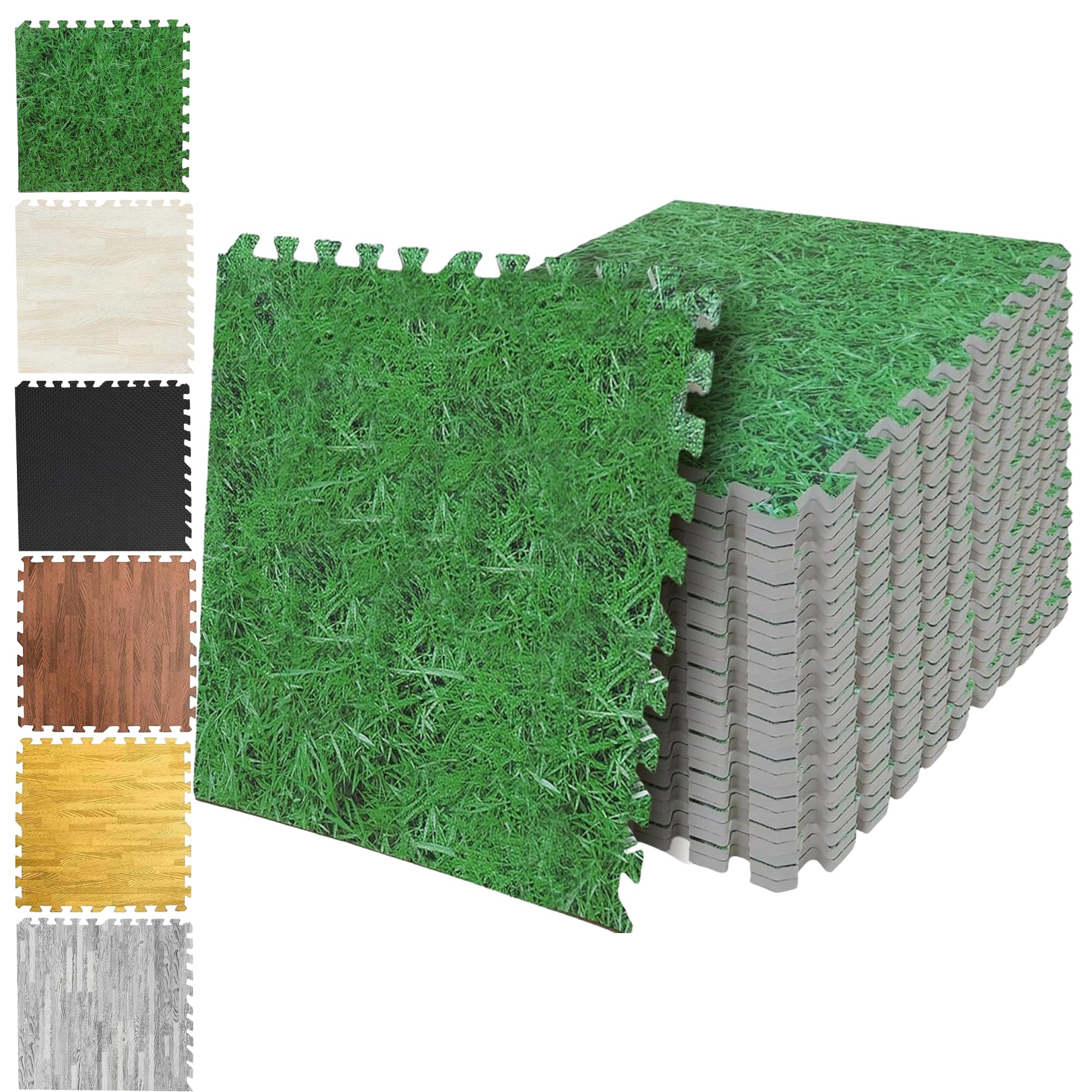 SG Traders (2cm) Eva Foam Mats Interlocking Gym Flooring Puzzle Exercise Mats Non-Slip Rubber Cushion Floor Tiles Interlocking Eva Tiles Gym Workout Mat (60x60cm) 24" x 24"
