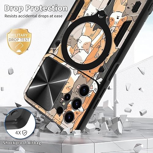 Vista 273 de Funda protectora híbrida para Samsung Galaxy A53 5G de 6.5 pulgadas y anillo giratorio de 360 grados, función atril, híbrida, de doble capa