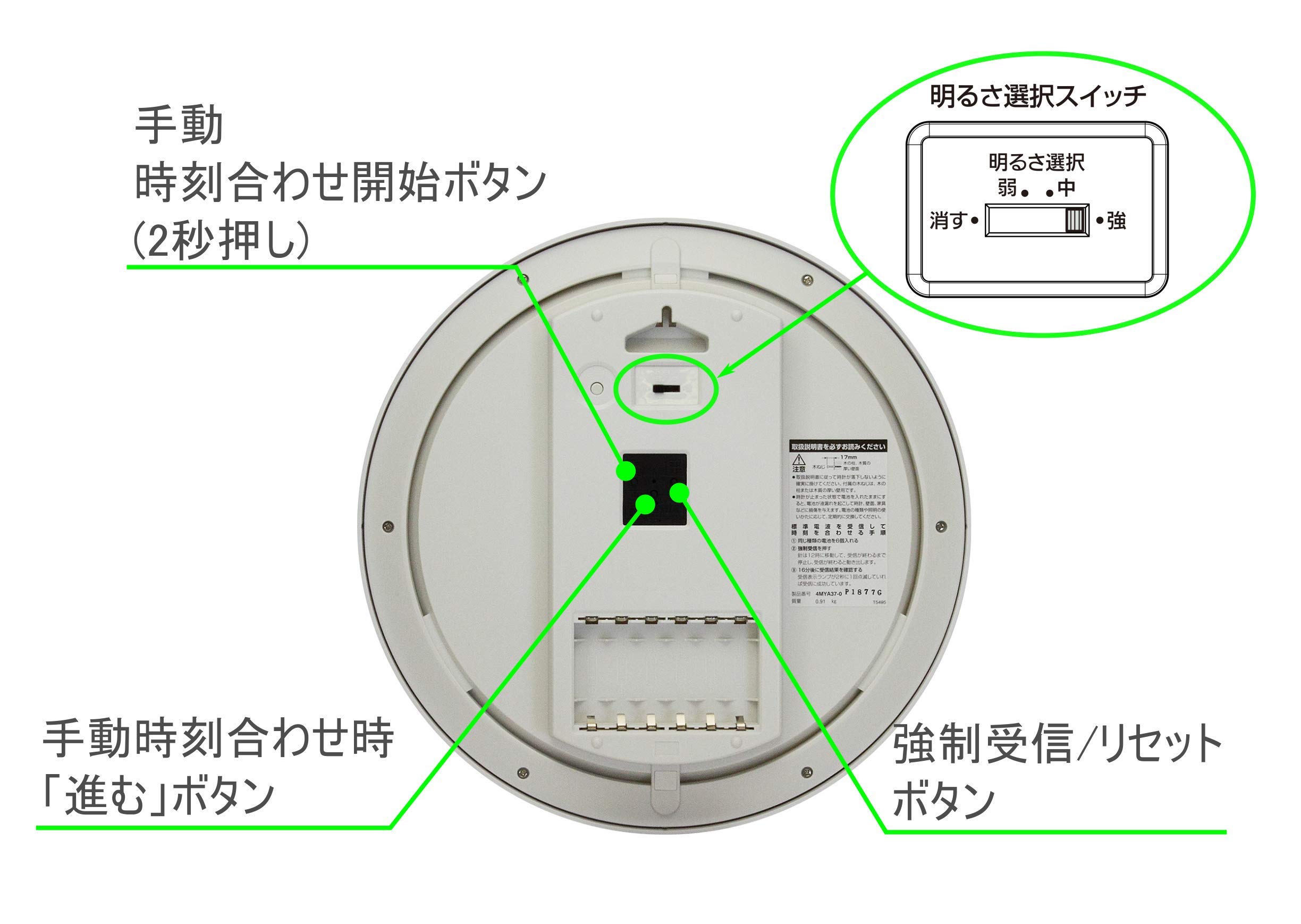 Amazon.co.jp: リズム(RHYTHM) シチズン 掛け時計 電波時計