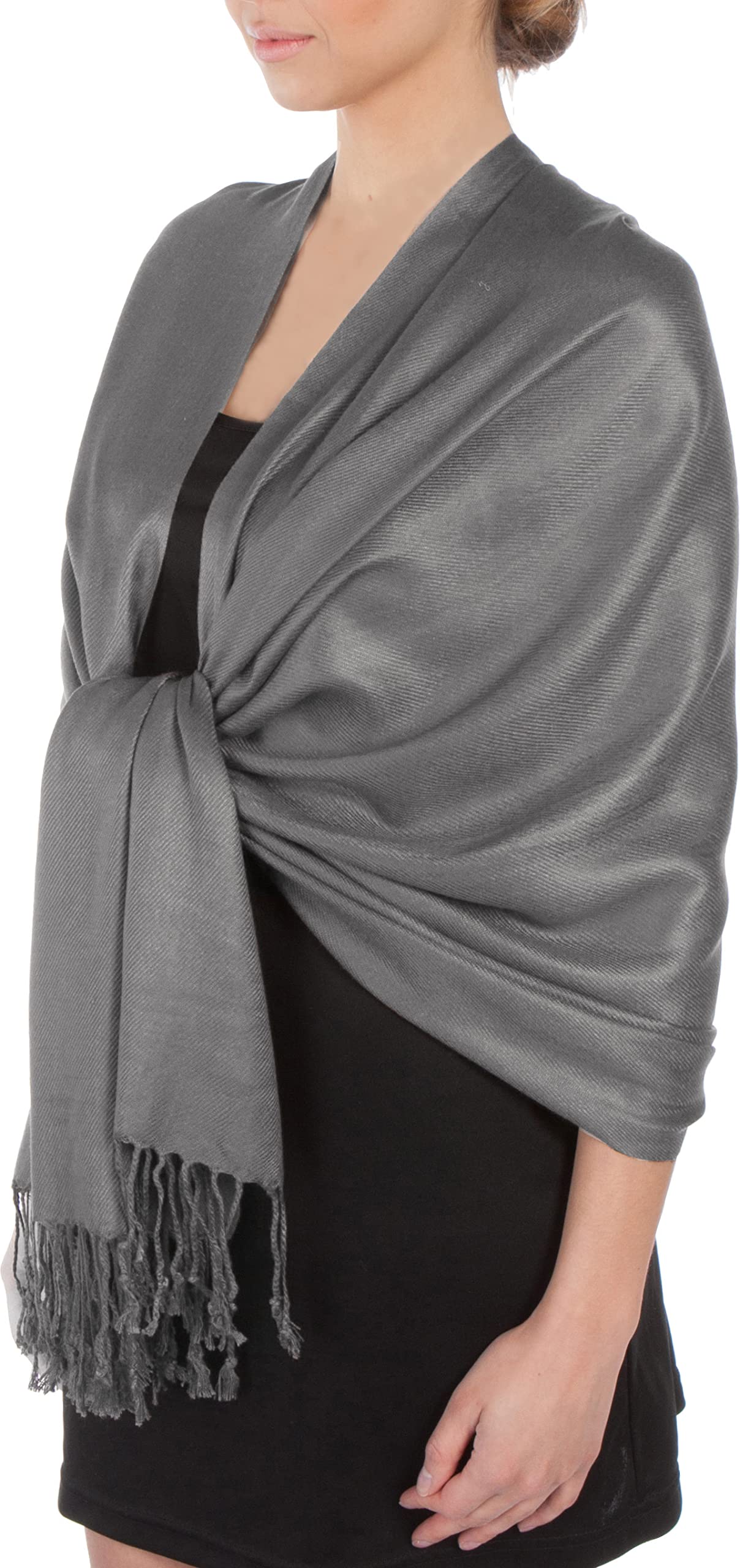 Sakkas Silky solide Pashmina souple Shawl Wrap Stole