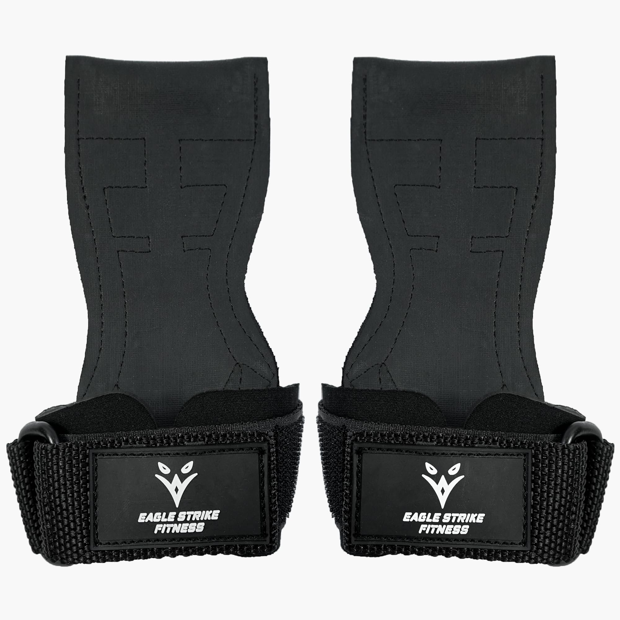 EAGLE STRIKE Pull-Up Hooks, Weightlifting Grips with Wrist Wraps Transform Powerlifting, Gym Workout and Deadlifting