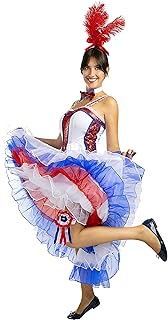 Funidelia | Disfraz Moulin Rouge para mujer Años 20, Cabaret, Charleston, Décadas - Disfraz para adultos y divertidos accesorios para Fiestas, Carnaval y Halloween - Blanco