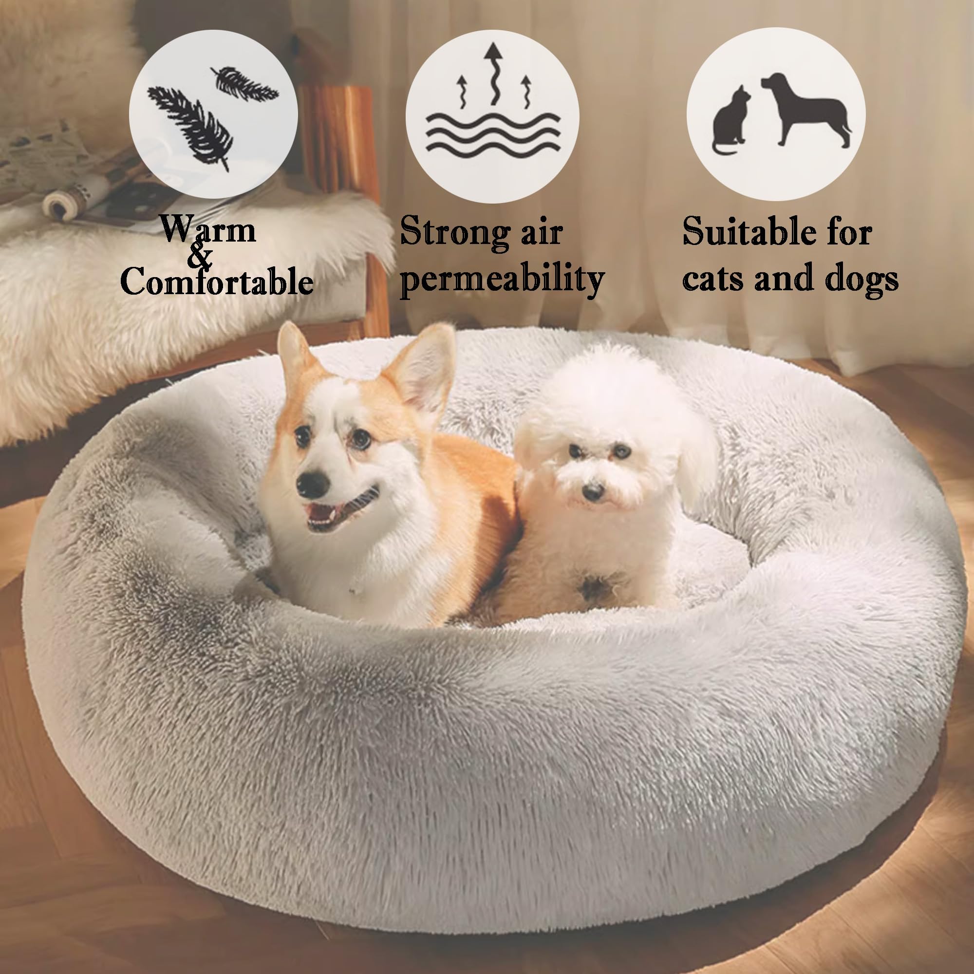 Cama Redonda Falabella Camas Para Perros Bedsure Cama Perro FISTAD