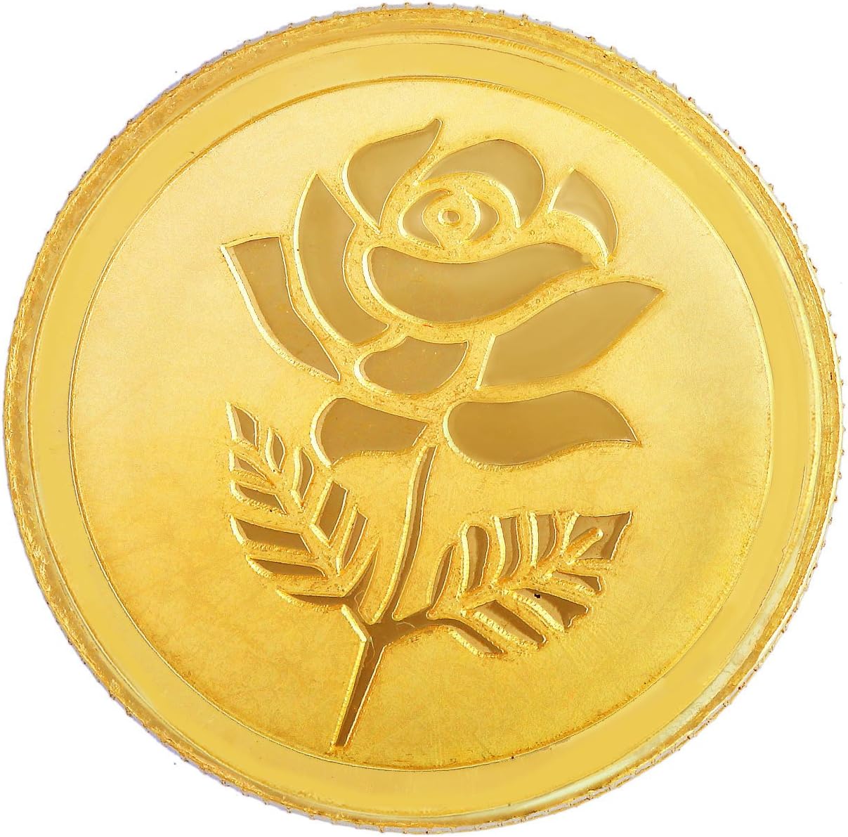 Malabar Gold & Diamonds Gold Coin 24K (999) 3 grams | 24 kt Gold Coin/Bar/Bullion for Akshaya Tritiya, Birthday, Wedding & Festive Gift, Rose Impression