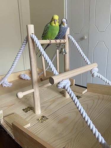 Miniatura 3 de PENN-PLAX Bird Life - Corralito plegable, perfecto para periquitos, tortolitos, cacatúas y conures, gran solución de almacenamiento, tamaño extra