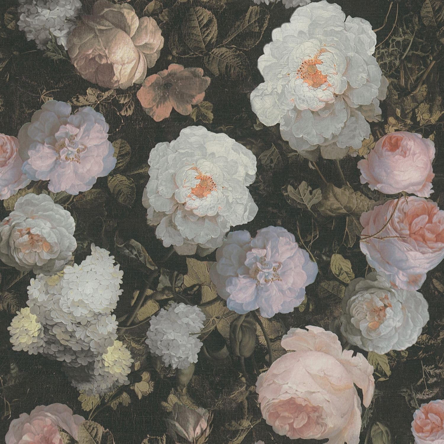 Papel pintado floral no tejido Profhome de alta calidad con diseño elegante de 5,33 m2