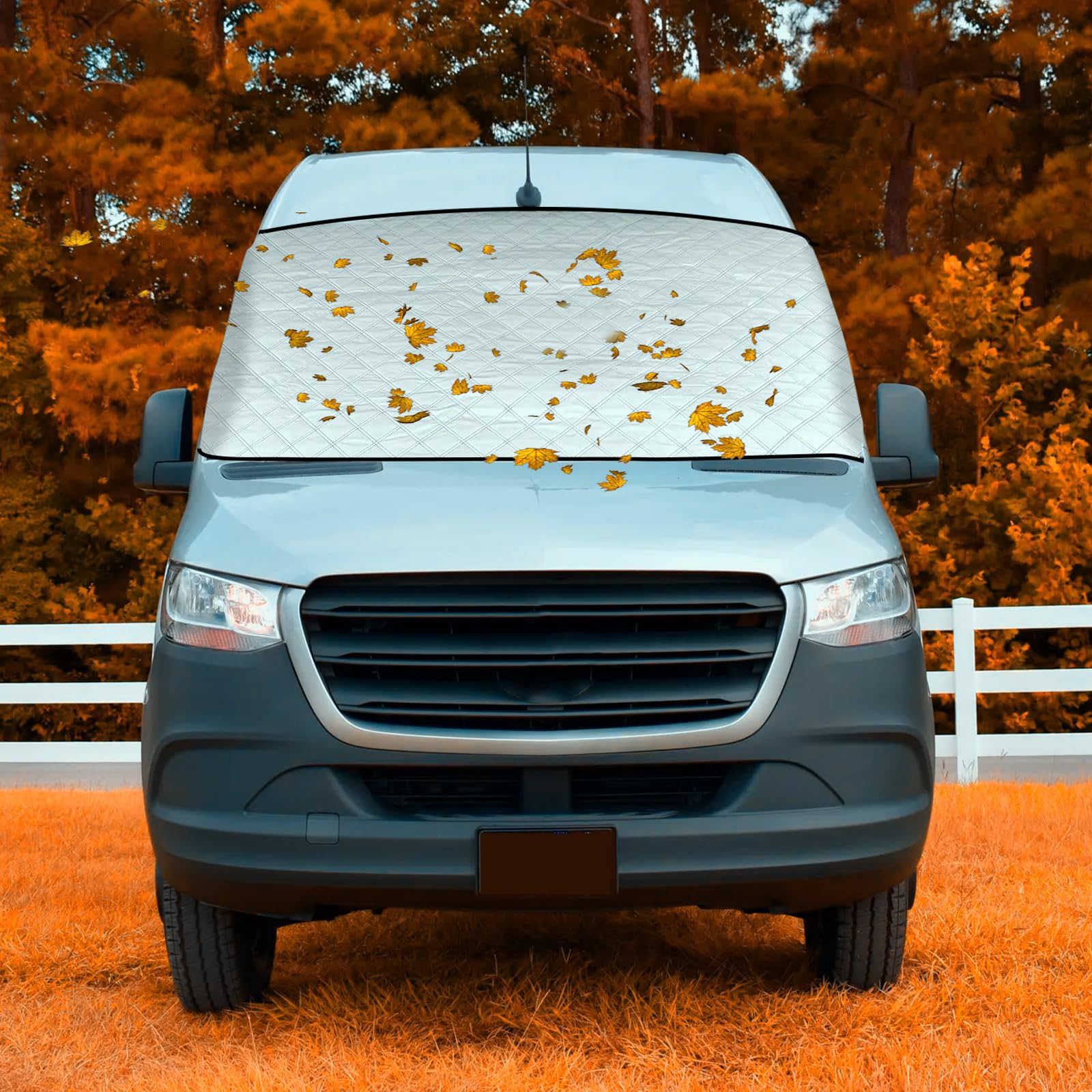 Cubierta de Parabrisas para Ford Transit Van MK7 2006 – 2013, Impermeable, térmica, protección contra la Nieve y el Hielo, protección contra el Polvo, Protector Solar