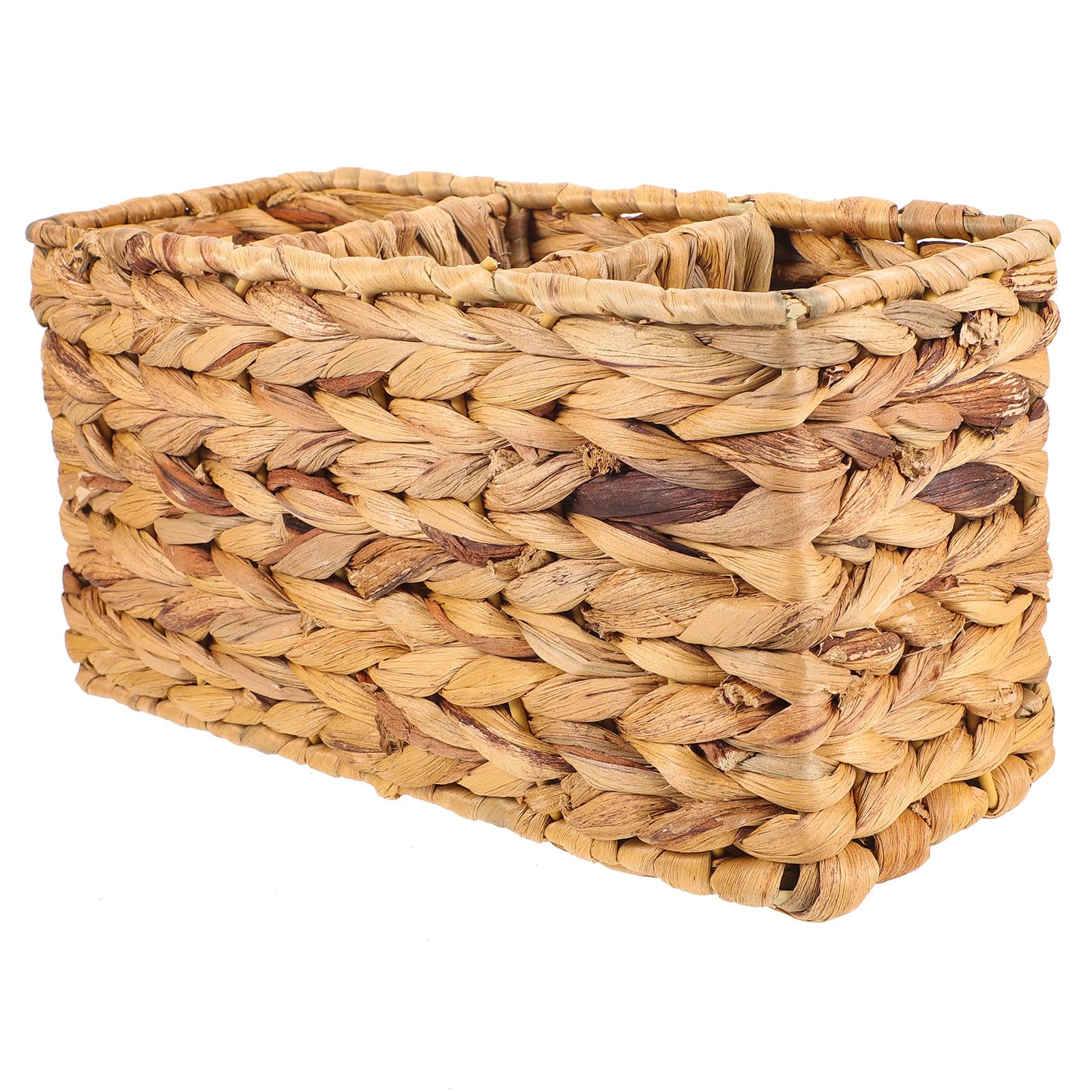 Panier de rangement tissé pour organiser la papeterie du salon et du bureau