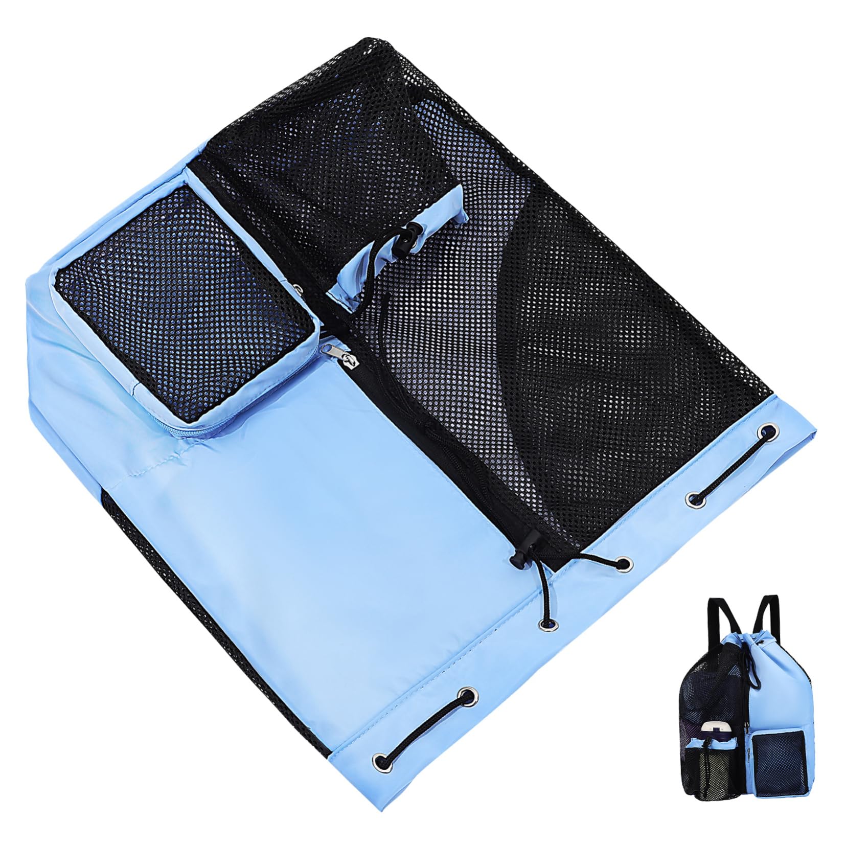 Gogogmee Athletic Backpack Mesh Swim Bag for Swimming Equipment Lightweight and Portable