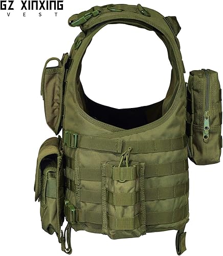 Miniatura 22 de GZ XINXING - Chaleco táctico para paintball, color negro Negro -,Verde,Caqui,CP