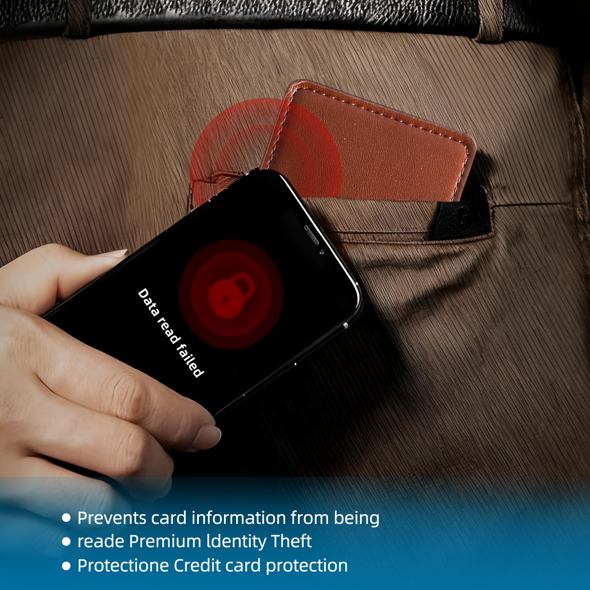 Custodie con blocco RFID universali per viaggi e affari, 7 pezzi multicolore di lusso in pelle per carte di credito proteggono le carte da furti elettronici, supporto per carte di sicurezza sociale