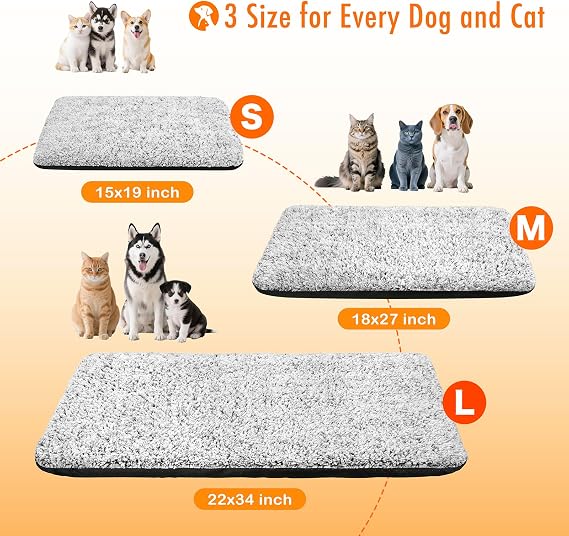 Self Warming Cat Bed, 2.0 Upgraded Thermal Mat for Indoor Cats, 15 x 19 In | Non-Electric Self Heating Cat Pad, Removable Washable Cover, Heat-Reflective Foil, Non-Slip Base for Kittens and Senior Cats
