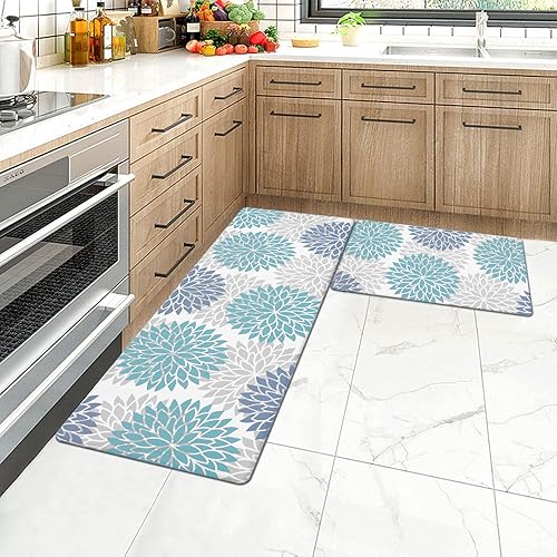 Miniatura 105 de HEBE Kitchen Mat 20"x71" Anti Fatigue Floor Mat Runner Non Slip Kitchen Mats for Floor Waterproof Kitchen Rugs and Mats Ergonomic Cushioned Comfort