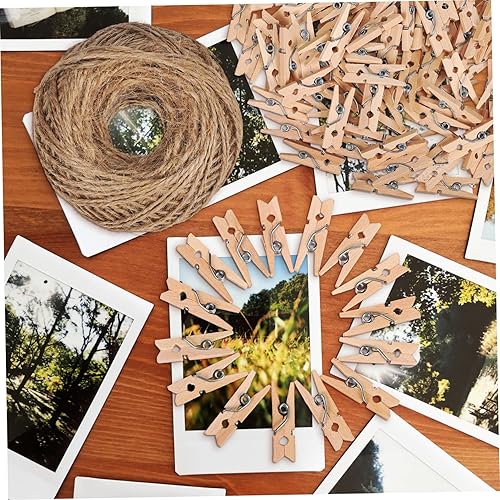 Miniatura 3 de 1 rollo de clip de cordel, regalos hechos a mano, cuerda de yute para manualidades, cuerda de yute para manualidades, cuerda de yute con clips,