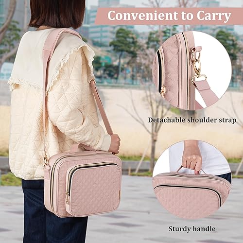 Miniatura 6 de Teamoy Estuche de almacenamiento de suministros de diario, soporte para suministros de diario con ranuras desmontables para bolígrafos, organizador