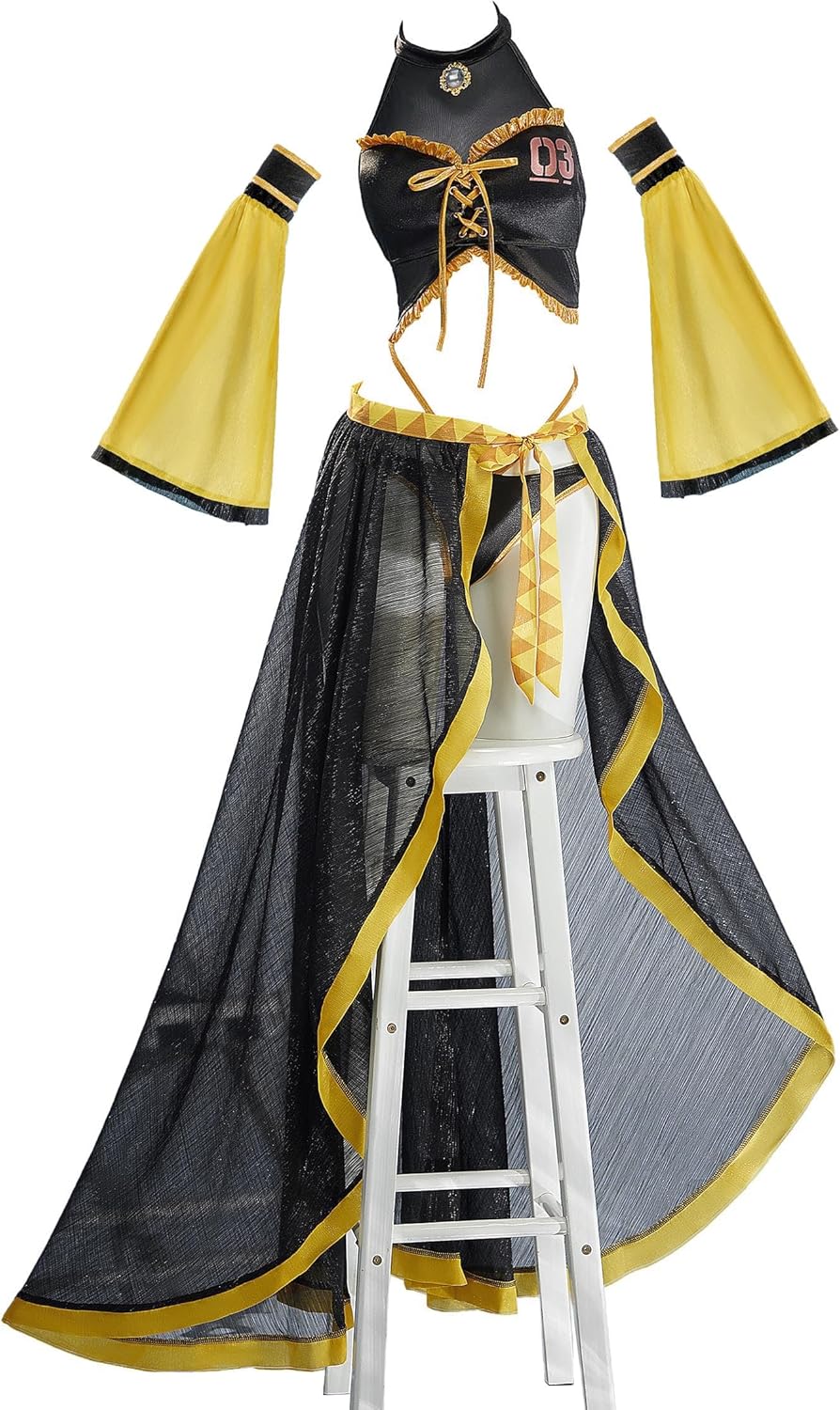haikyuu Women Cosplay Swimsuit Two-piece Swimsuit with Wrap Skirt Sleeves Anime Swimwear