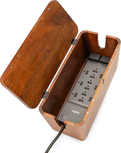 Caja organizadora de cables extra grande Caja organizadora de cables y caja de regletas de alimentación para gestión de cables eléctricos