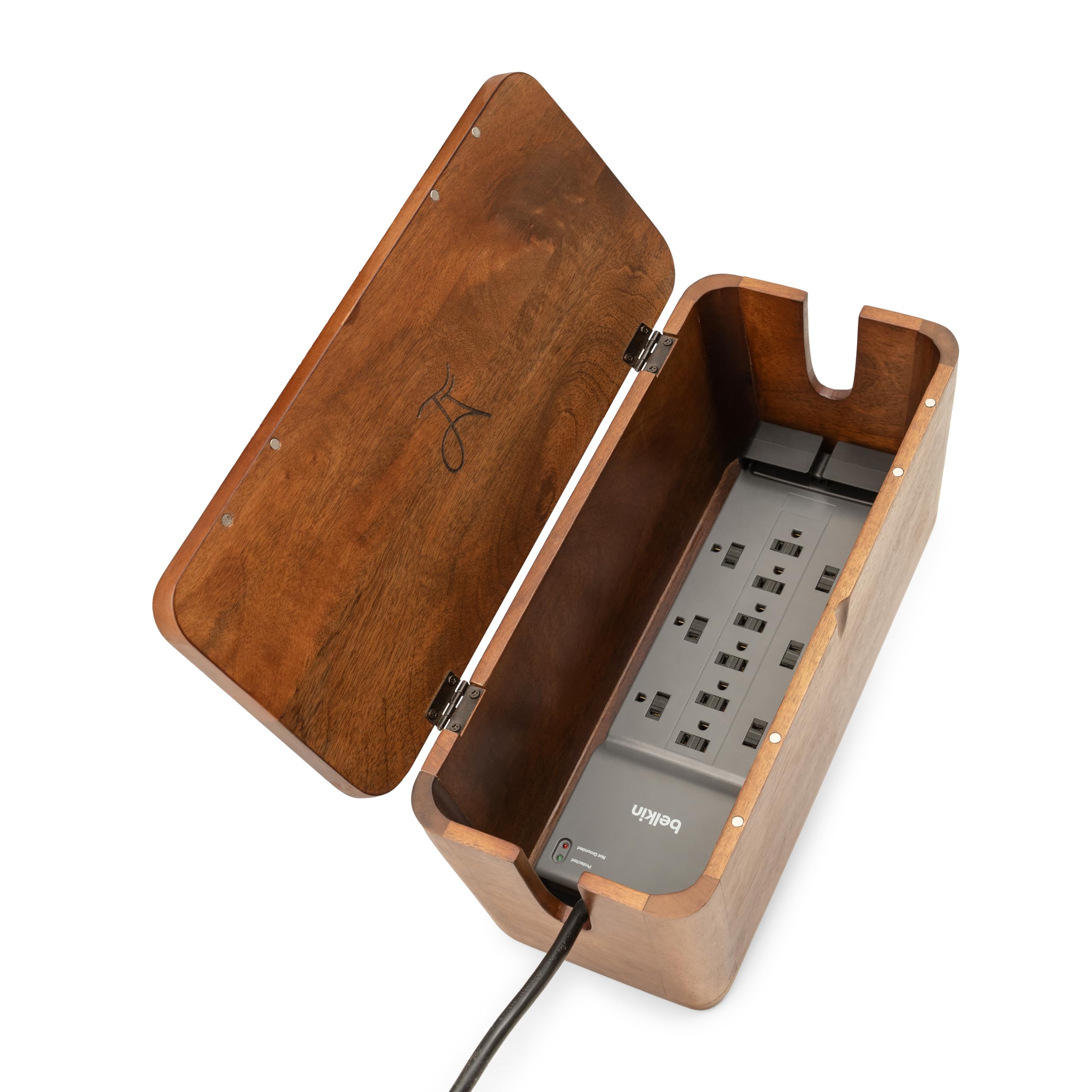 Extra Large Cable Management Box, Power Strip &amp; Cord Hider, Desk Organizer