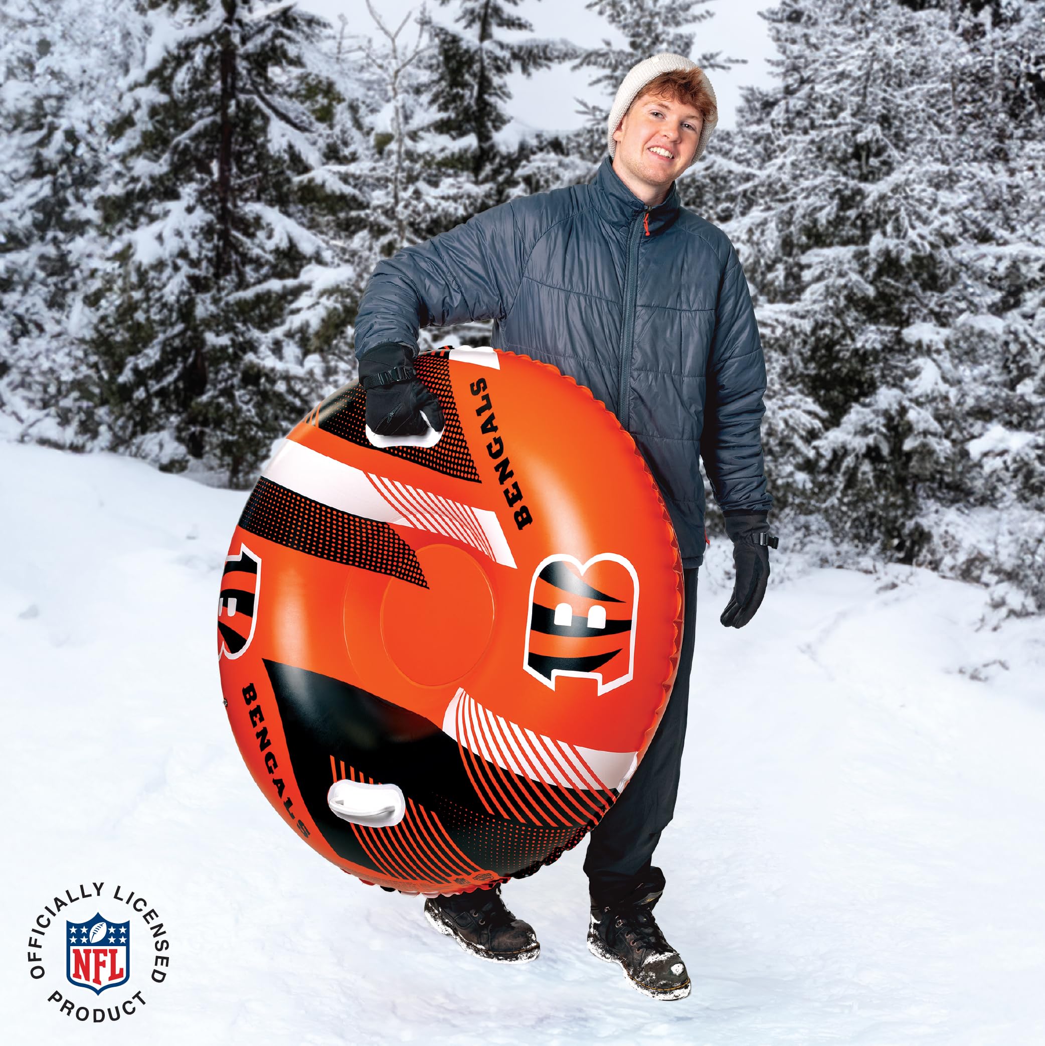 Traineau Enfant Snow Tube Sled, 47/40 Snow Sleds Heavy Duty With Handles And Bottom Snow Toys Traineau Enfant Snow Tube Sled, 47/40 Snow Sleds Heavy Duty With Handles And Bottom Snow Toys