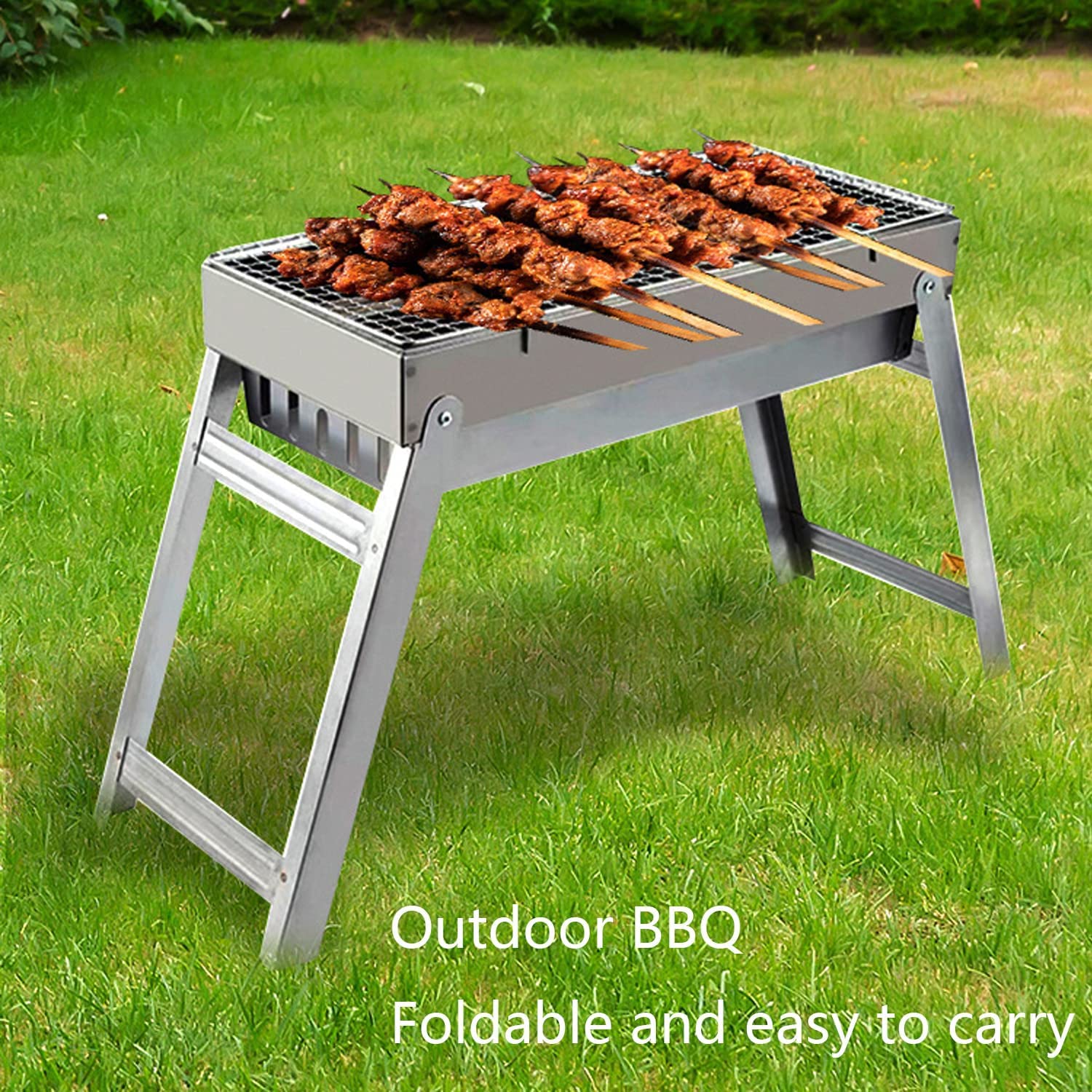 Grill węglowy Przenośny grill Grill węglowy, grill dla 5-7 osób, grill węglowy na stół Kemping Zewnętrzny grill ogrodowy Przybory do grilla