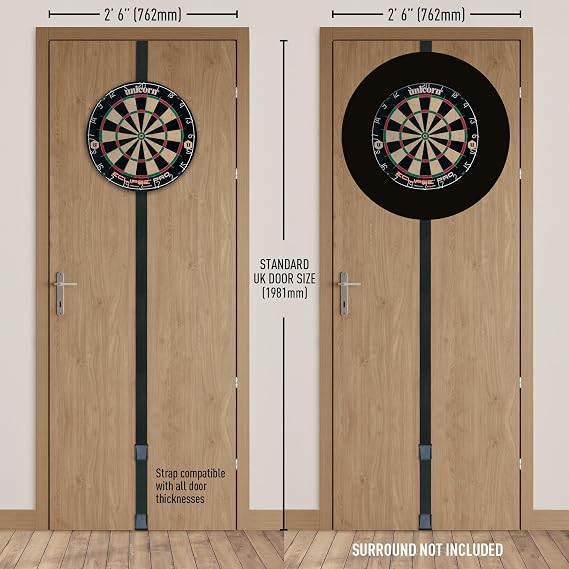 Unicorn On Tour Portable Dartboard System Including Eclipse Pro Dartboard