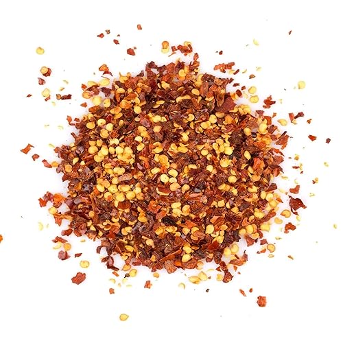 Chile rojo triturado - Pimientos rojos triturados - Chile rojo seco entero - Copos de chile rojo - Copos de pimiento rojo - Chile triturado - Chile
