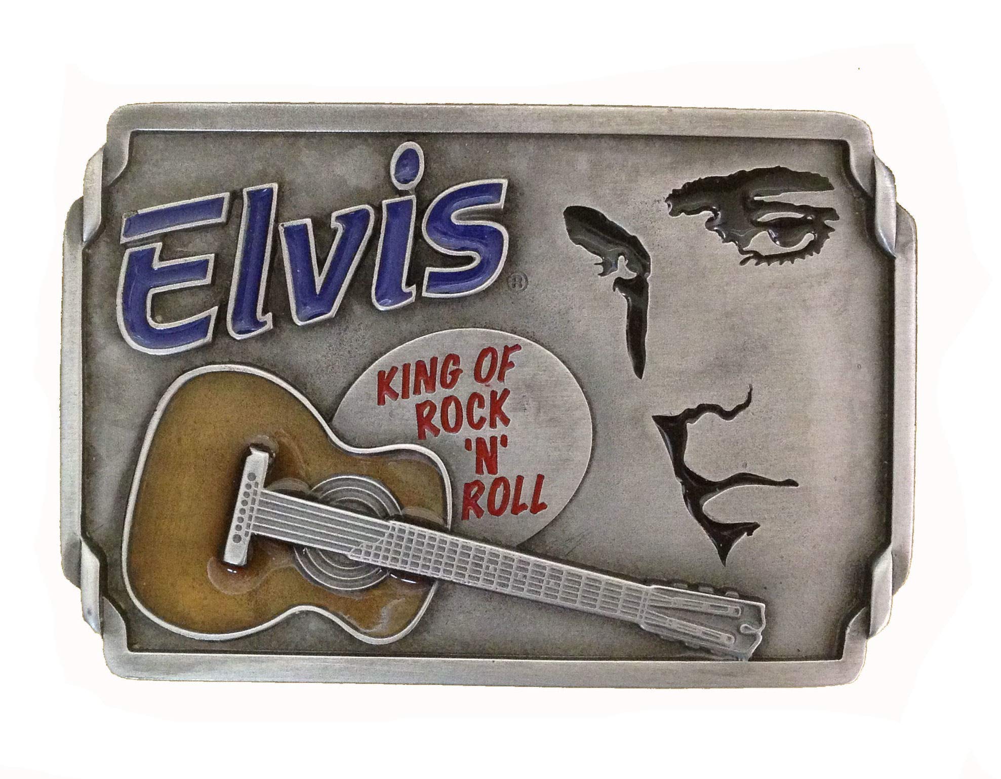 Officially Licensed Elvis Presley 'King of Rock n Roll' Belt Buckle