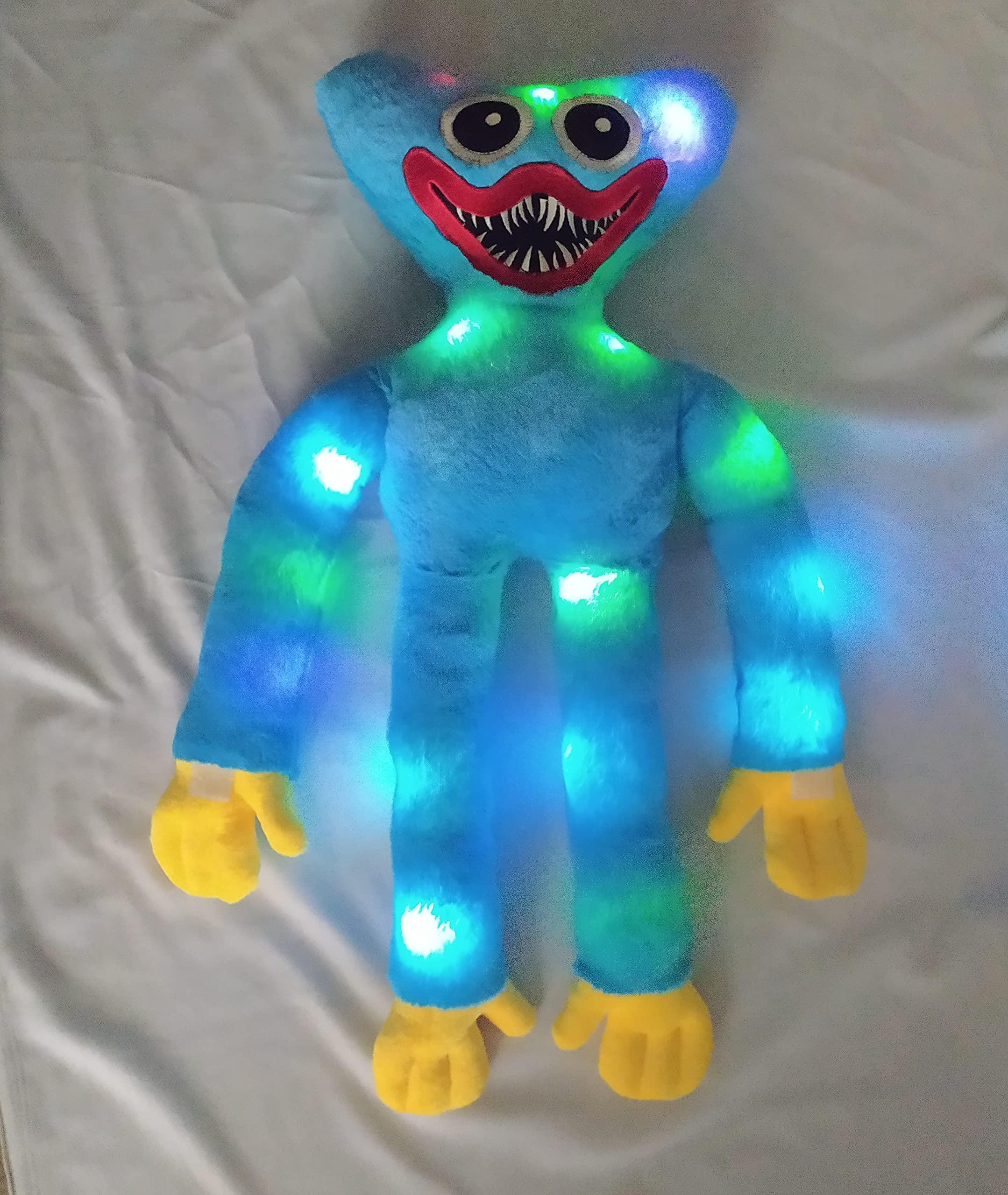 TechMax Solution Musical Lighting Soft Blue Toy Scary Plush Toy