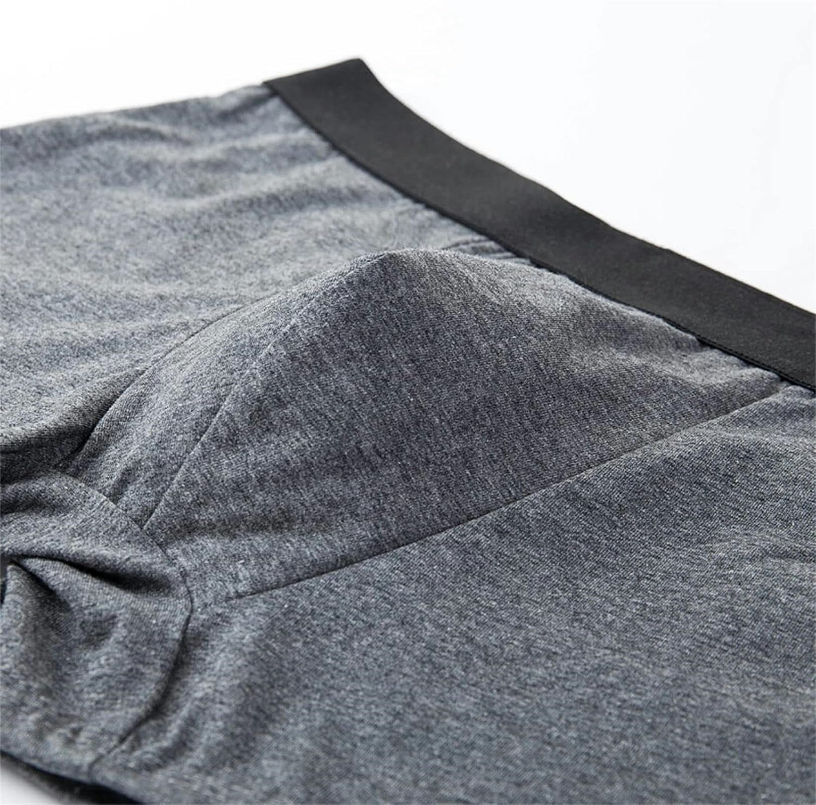 Boxer Uomo Shorti Maschi di Cotone per Cotone per Cotone A Colore Solido da 5 Pacchi Pantaloni da Uomo di Grandi Dimensioni-XXL-Gray 5pc