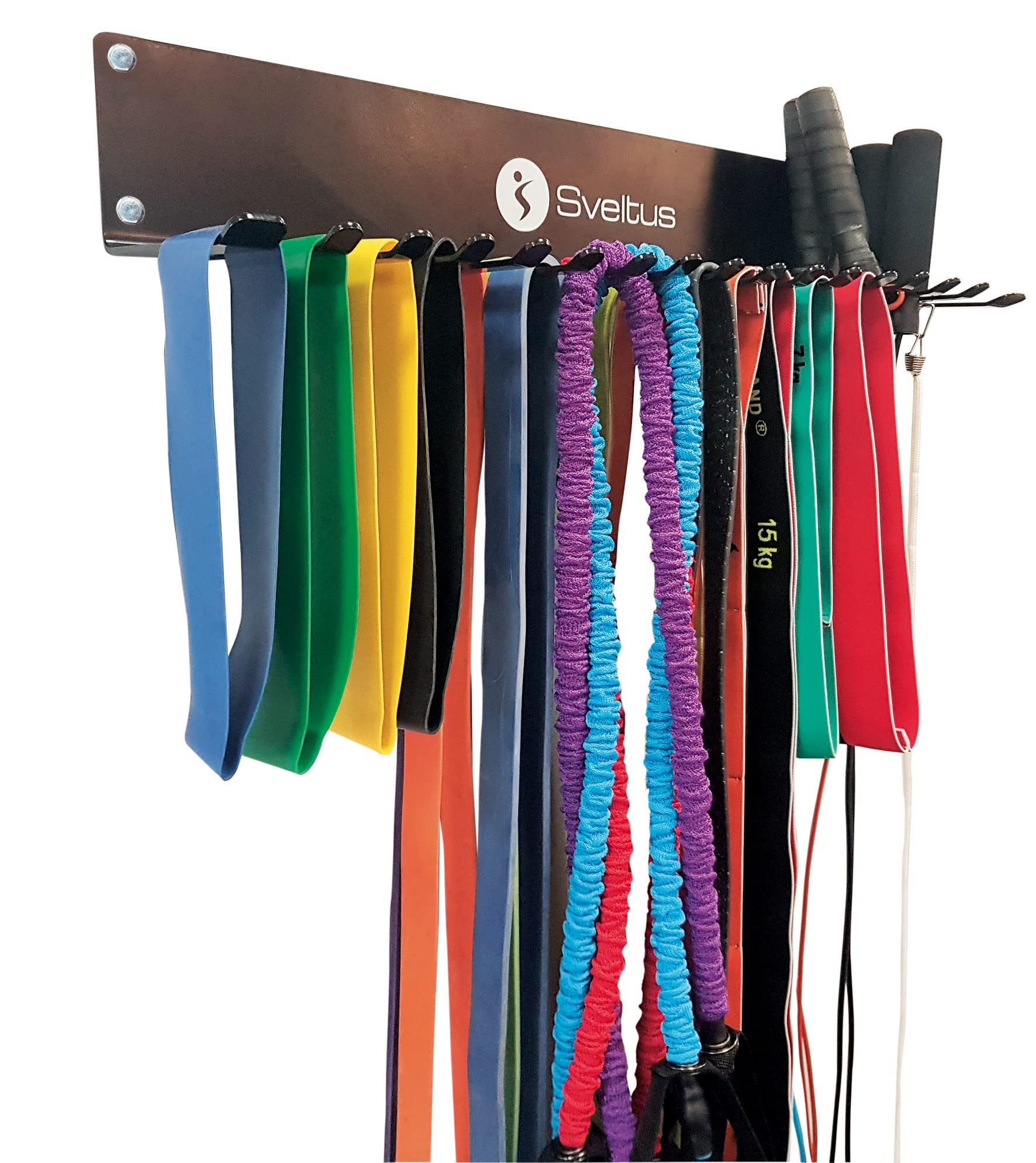 Rack mural cordes et élastiques