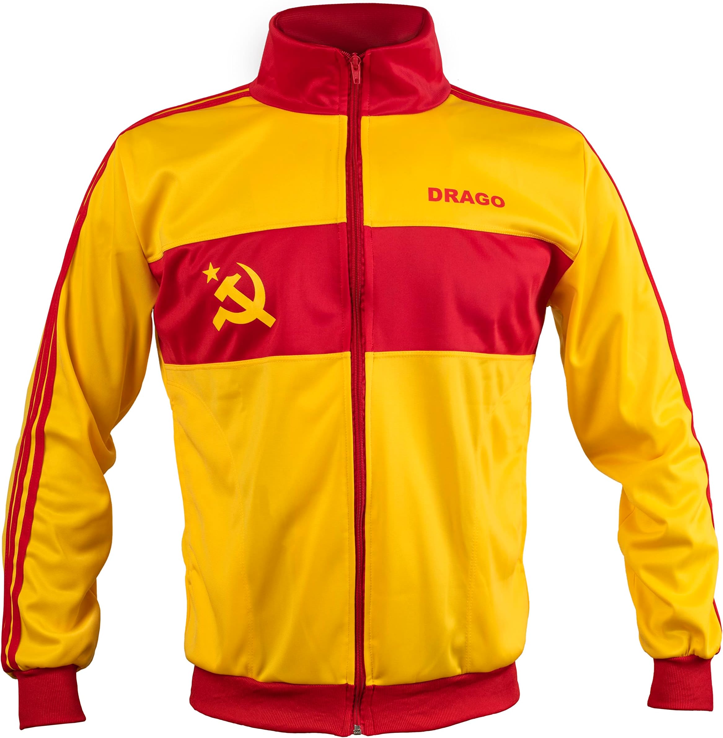 Soviet Union CCCP USSR Ivan Drago Track Sport Jacket Retro Boxer Men Top Zipped Men