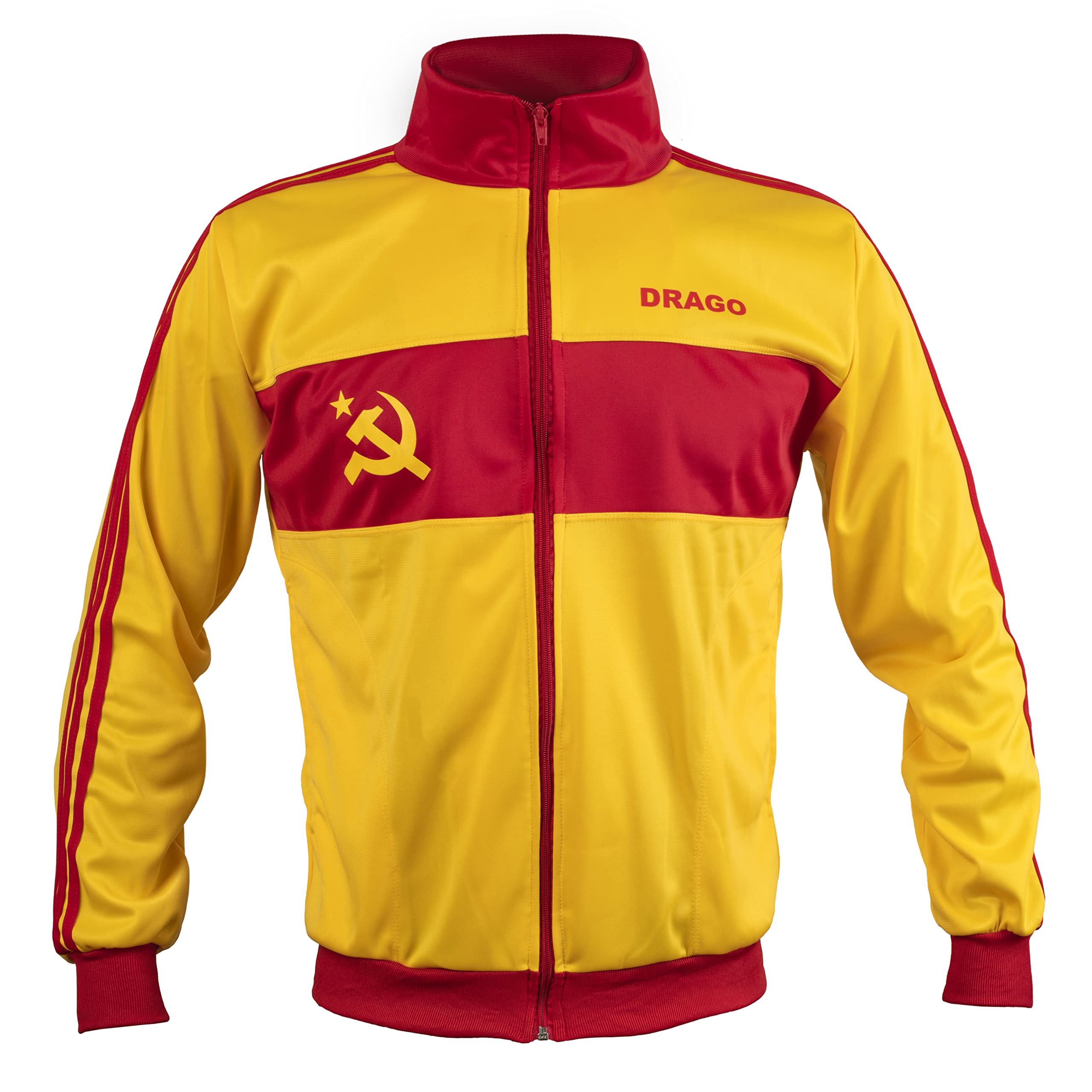 Soviet Union CCCP USSR Ivan Drago Track Sport Jacket Retro Boxer Men Top Zipped Men