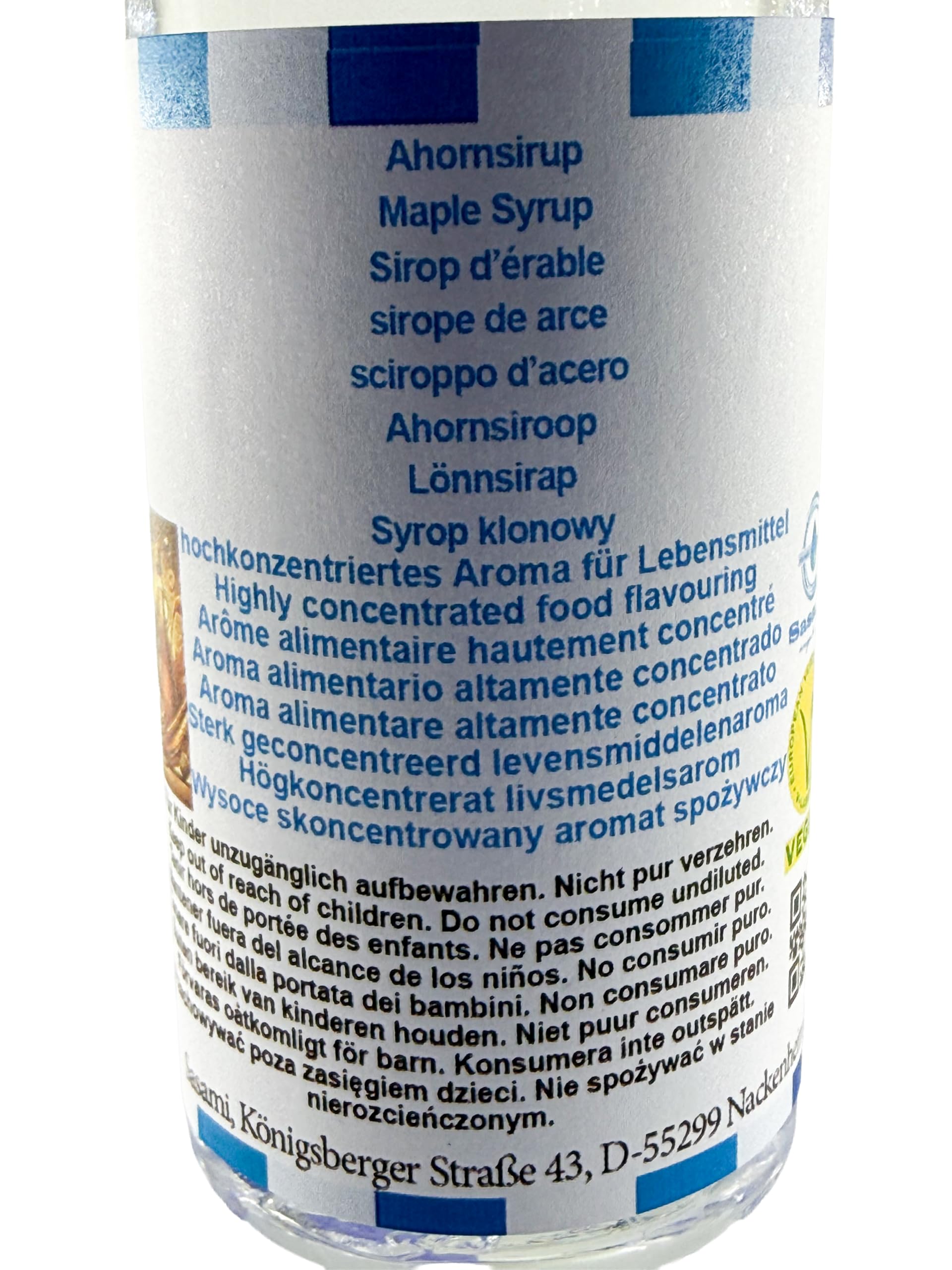 Syrop klonowy aromat koncentrat – Wegański – Sasami – 100ml