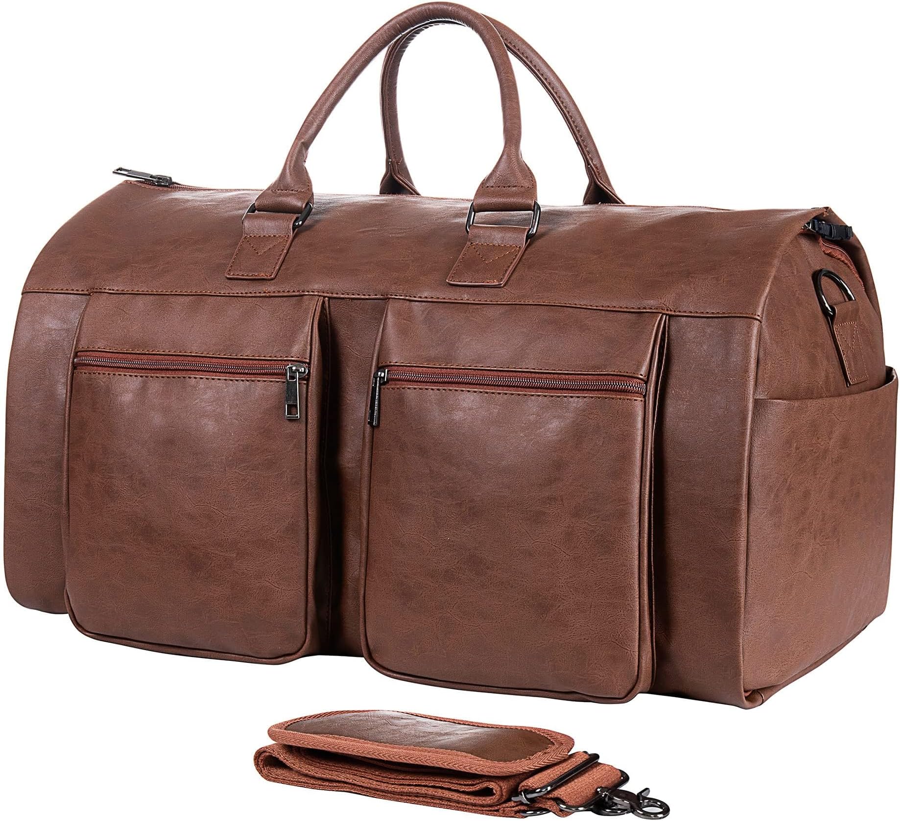 seyfocniaConvertible Travel Garment Bag,Carry on Garment Duffel Bag for Men Women - 2 in 1 Hanging Suitcase Suit Business Travel Bag